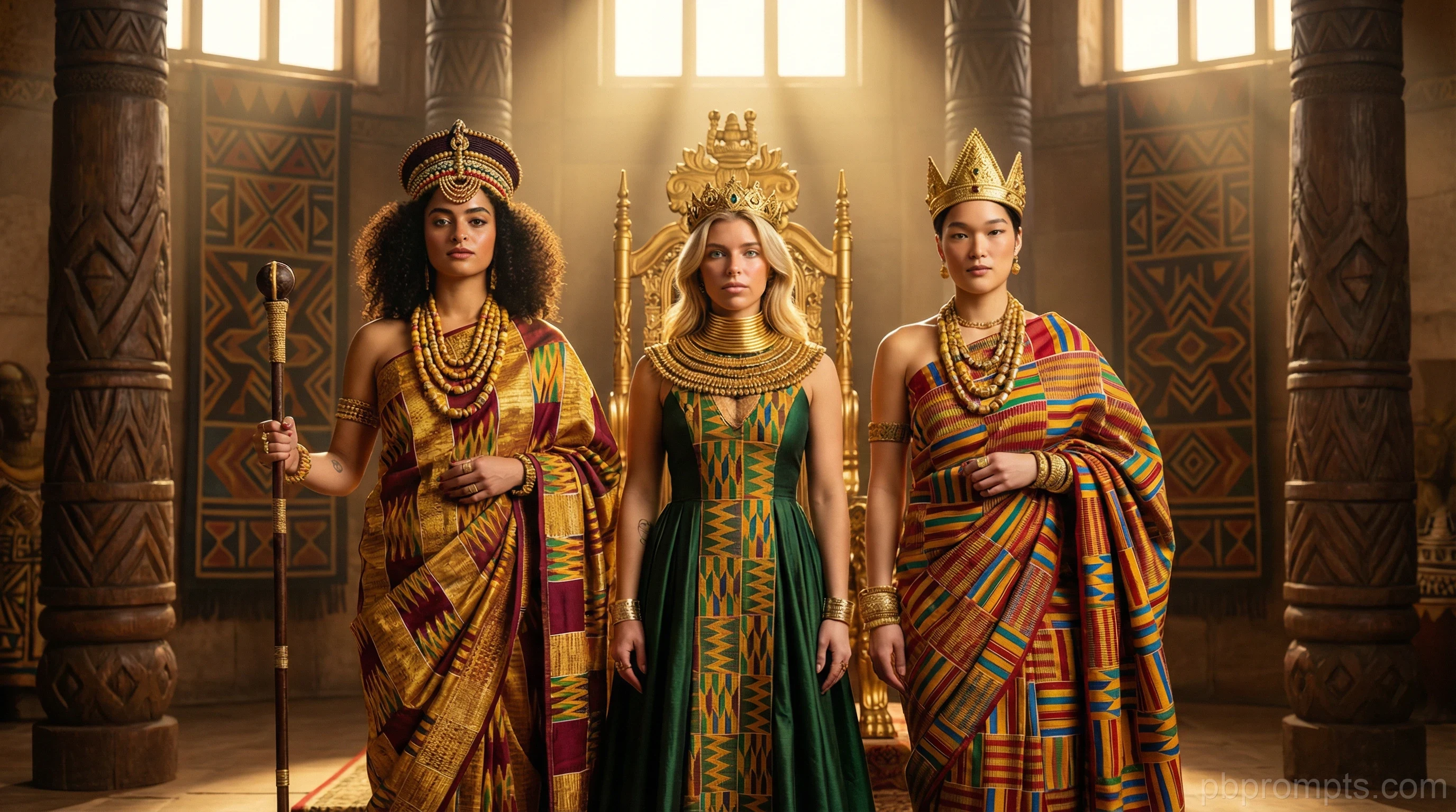 AFRICAN ROYALTY AI photo booth theme