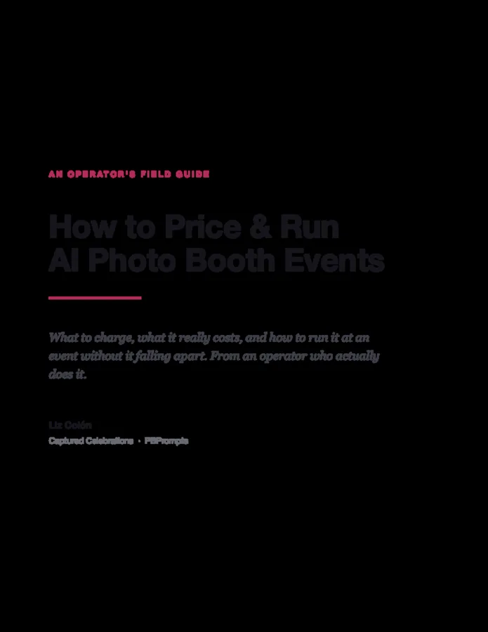 The AI Photo Booth Playbook photo booth prompt pack preview