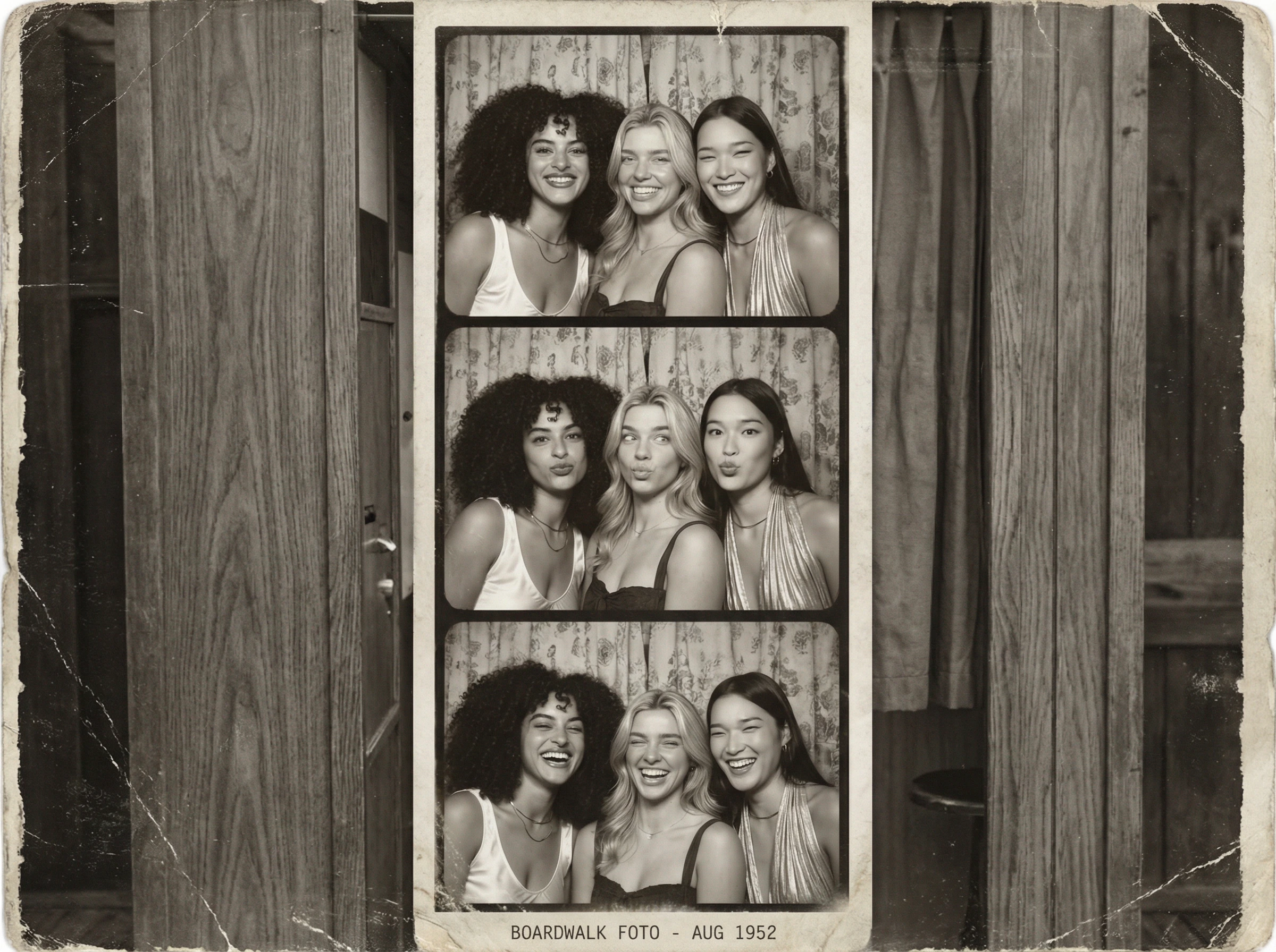 Analog Strip — Vintage Chemical Photo Booth Portrait Pack AI photo booth theme