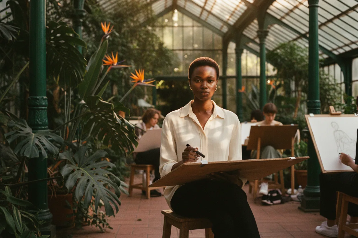 SCENE 4 — BOTANIC GARDEN LIFE DRAWING