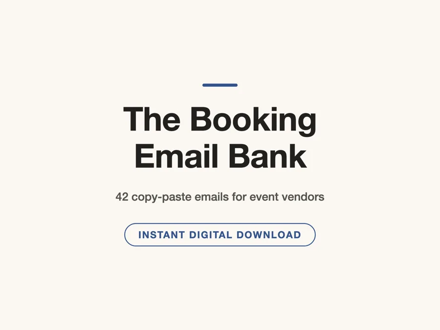 The Booking Email Bank photo booth prompt pack preview