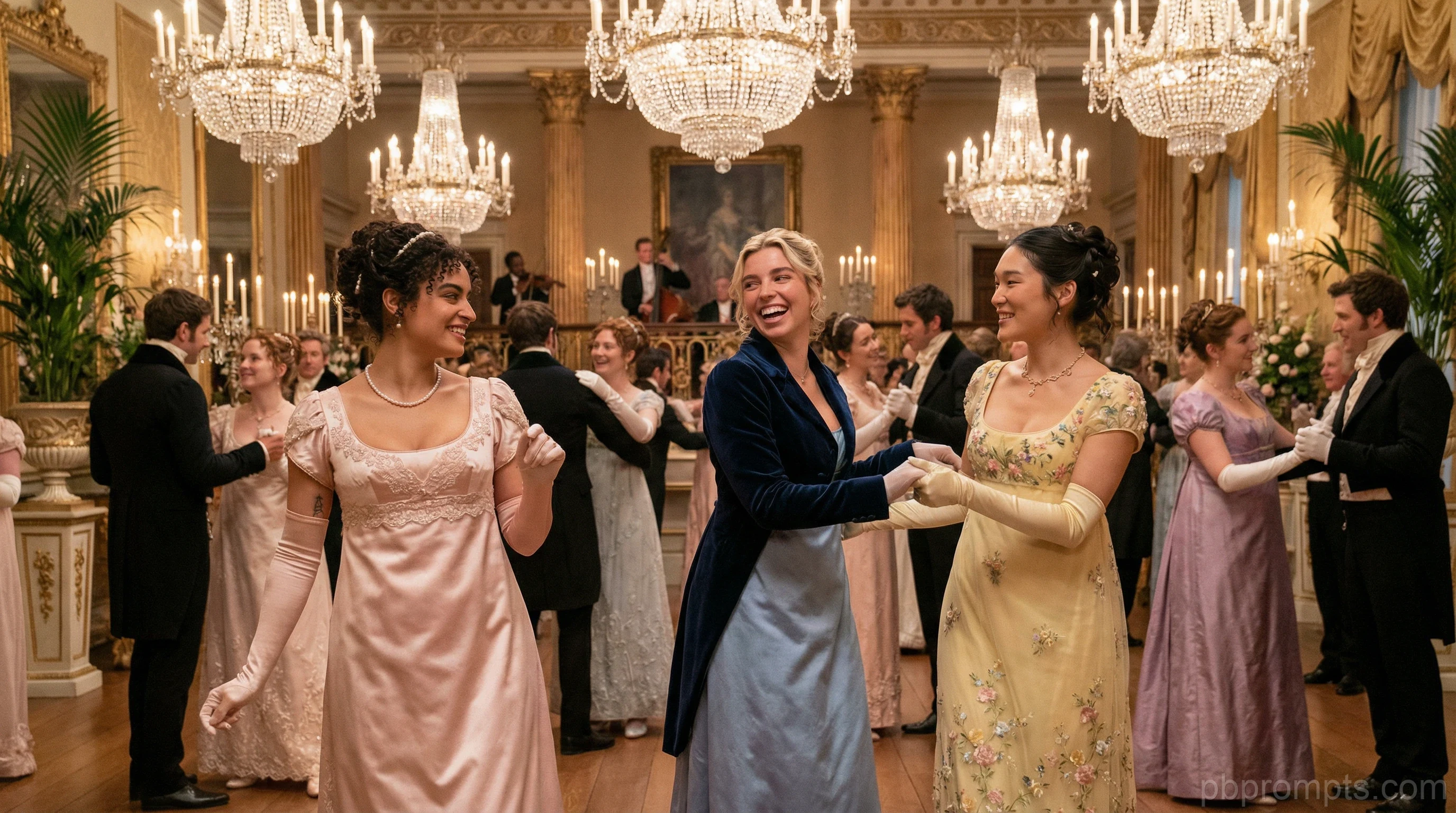 BRIDGERTON ERA AI photo booth theme