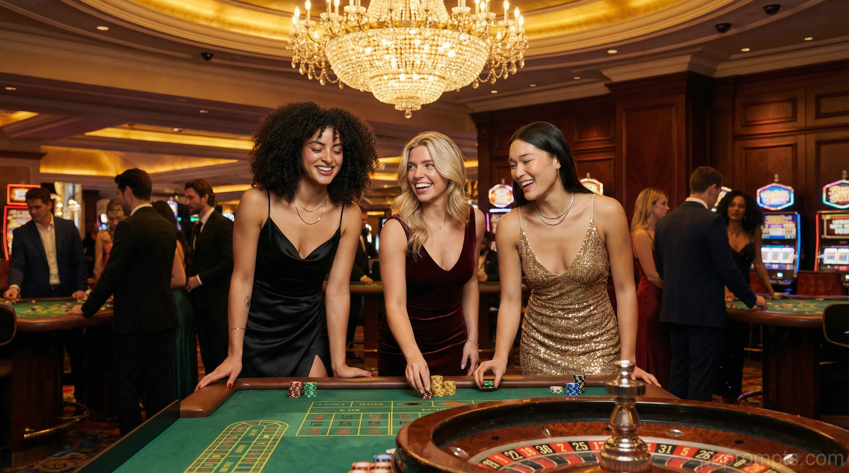 CASINO NIGHT AI photo booth theme