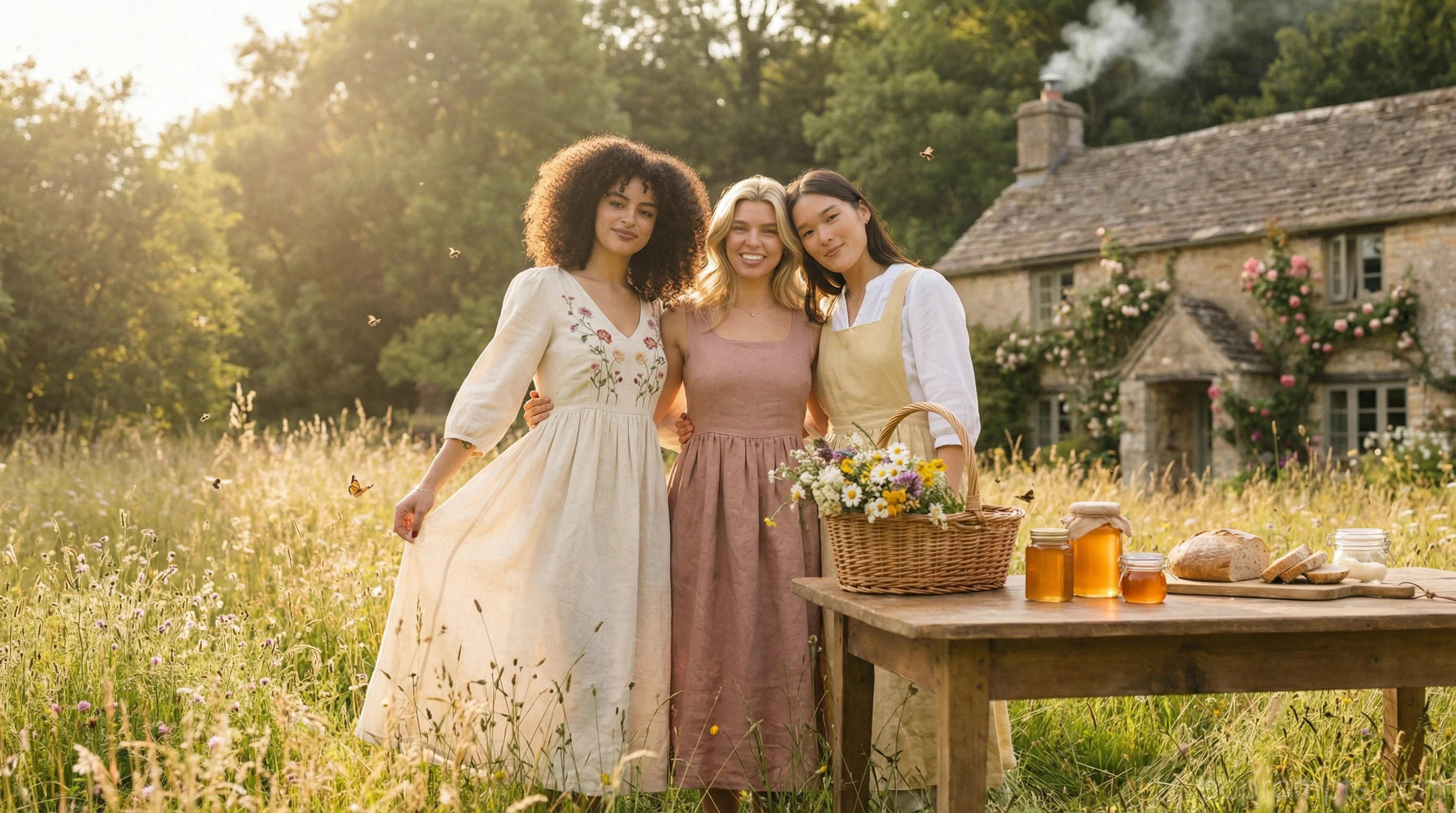 COTTAGECORE AI photo booth theme