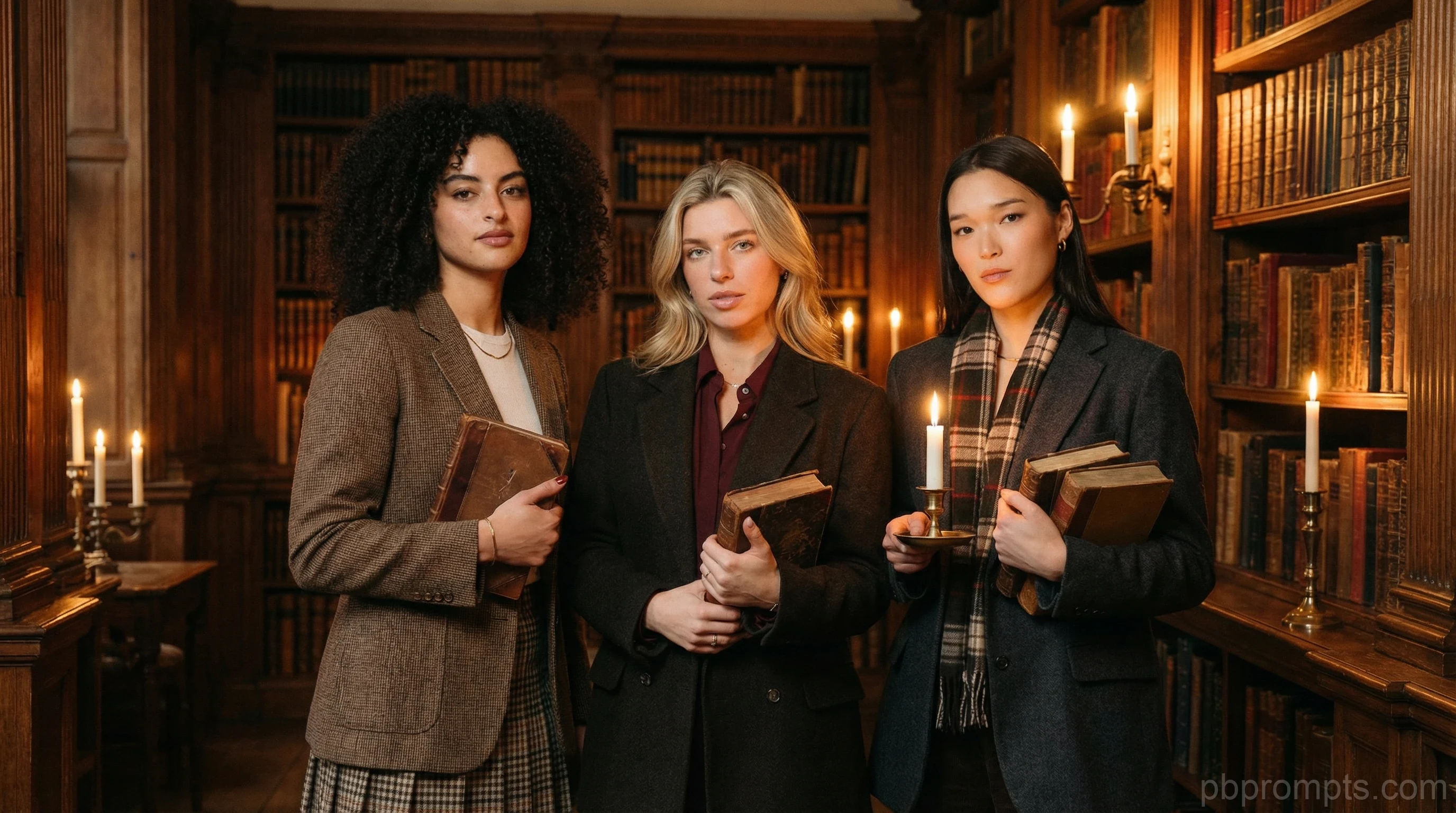 DARK ACADEMIA AI photo booth theme