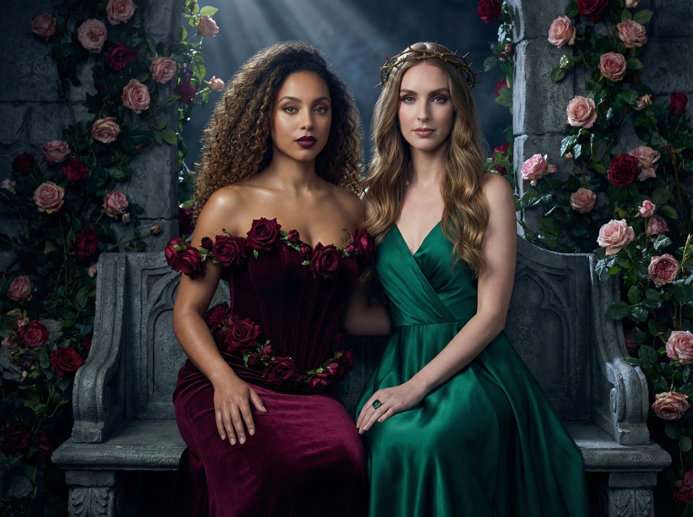 SCENE 2 — THE MIDNIGHT ROSE GARDEN