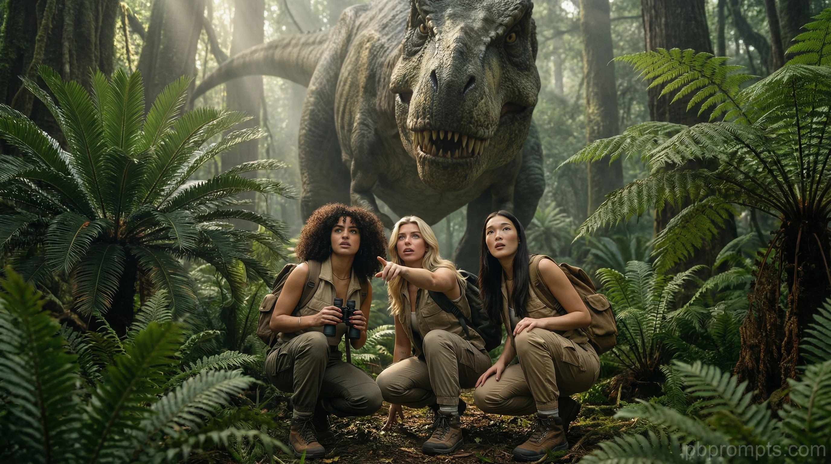 DINOSAUR WORLD AI photo booth theme