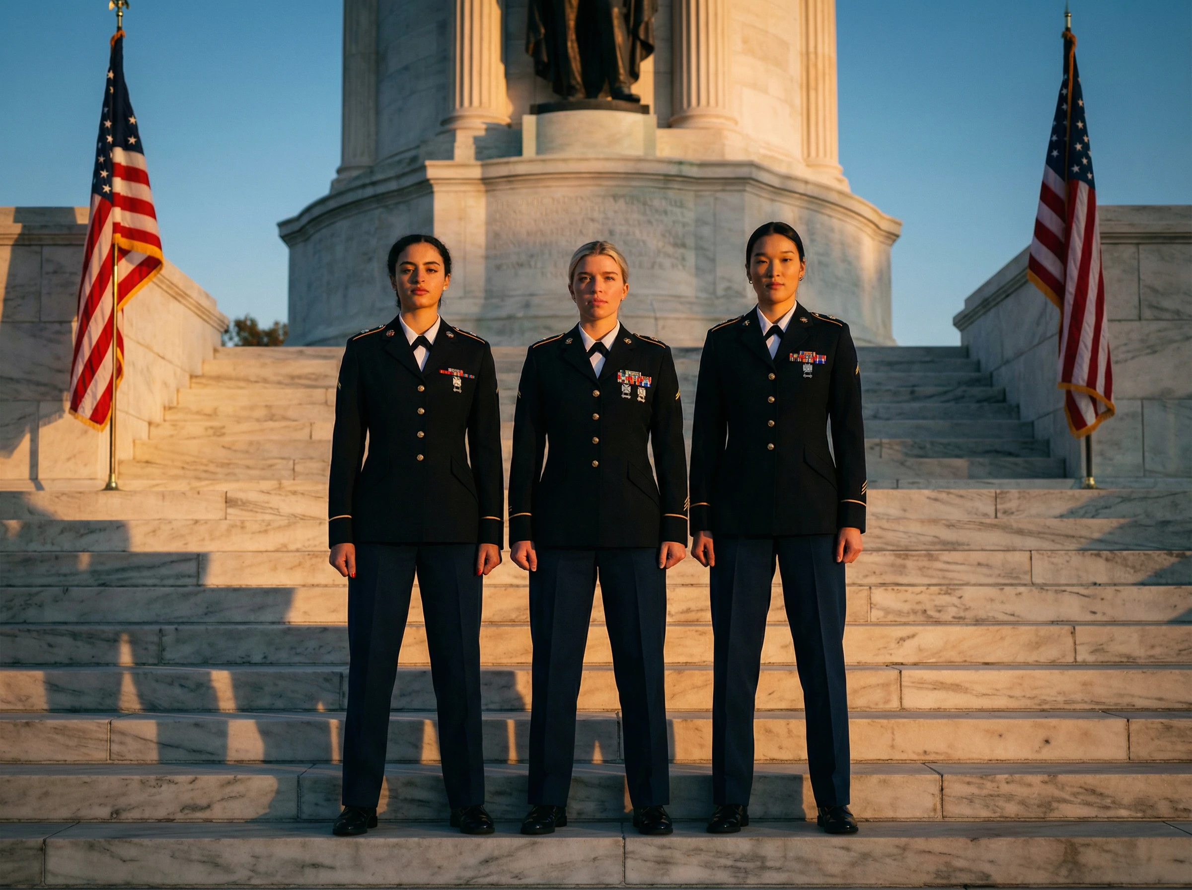 SCENE 5 — THE MEMORIAL STEPS