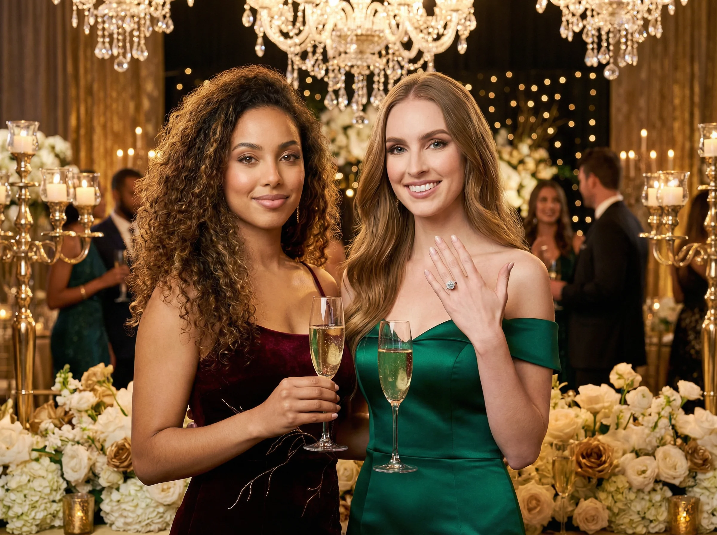 Said Yes — The Engagement Party Portrait Pack AI photo booth prompt pack