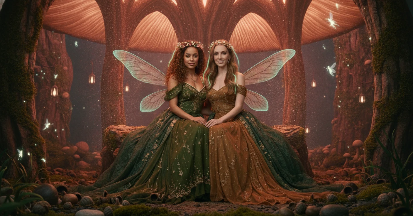 SCENE 1 — THE MUSHROOM THRONE