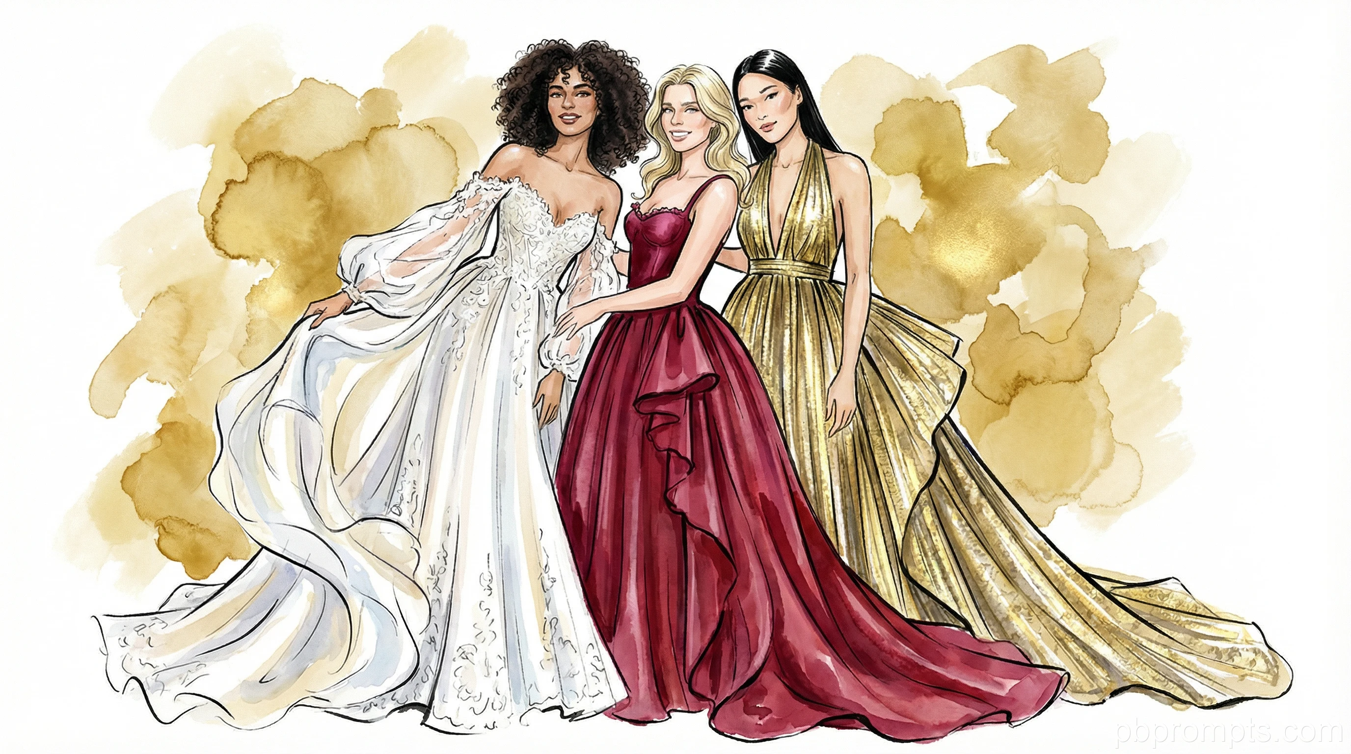 Fashion Illustration AI photo booth theme