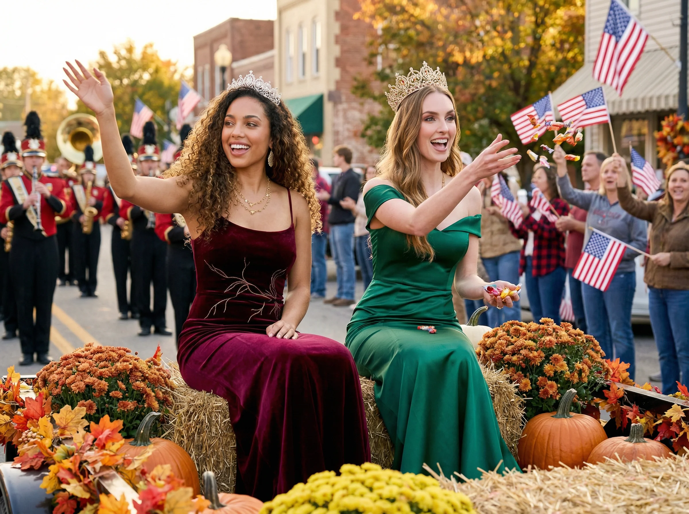 SCENE 4 — SMALL TOWN MAIN STREET PARADE FLOAT