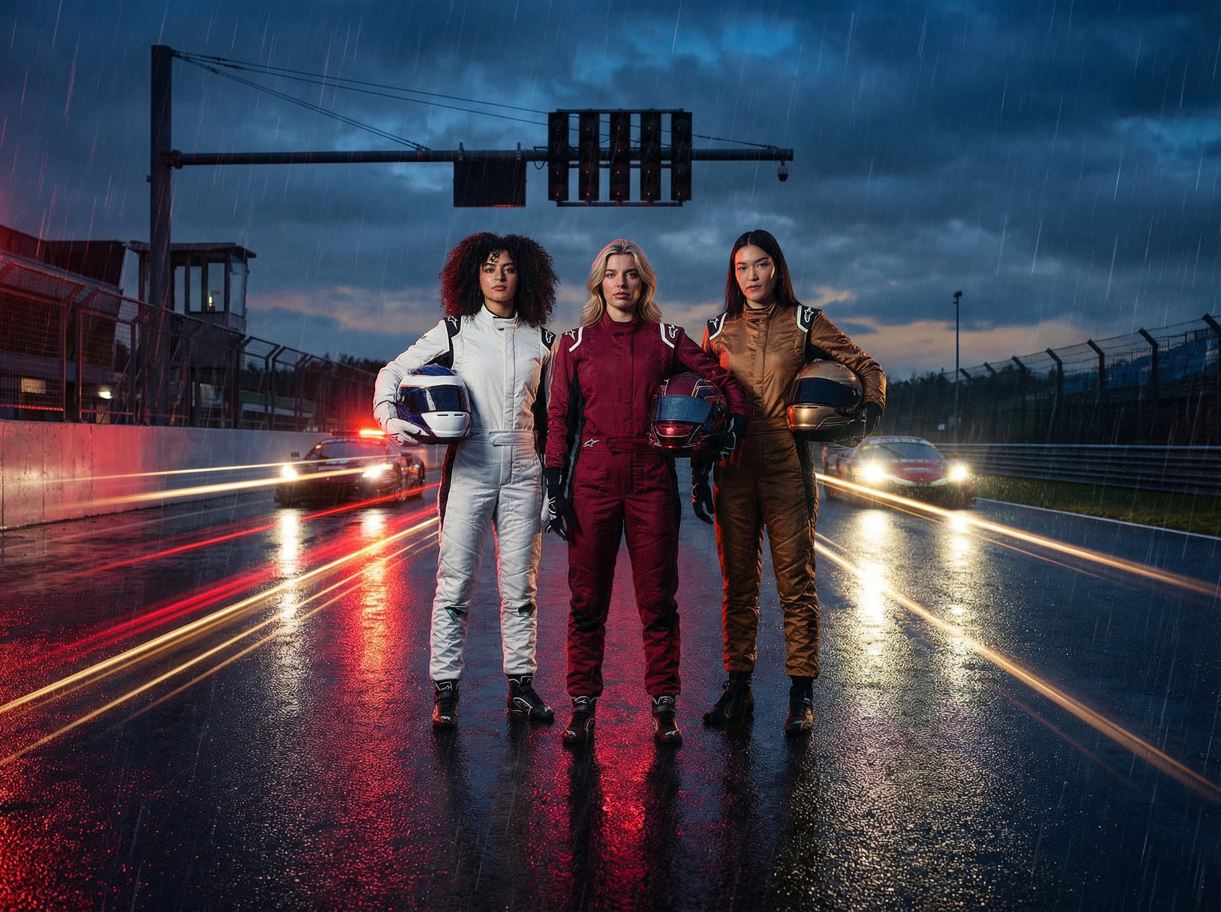 SCENE 3 — RAIN-WET CIRCUIT