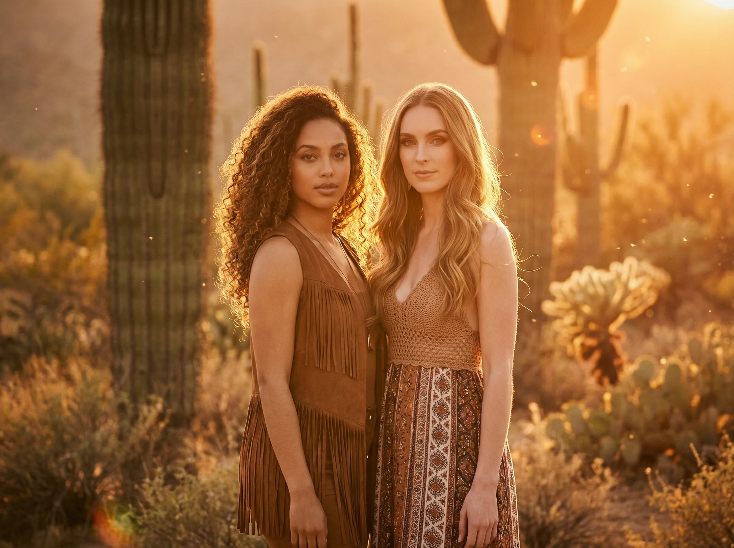 SCENE 5 — SUNSET POLAROID WALL MOMENT