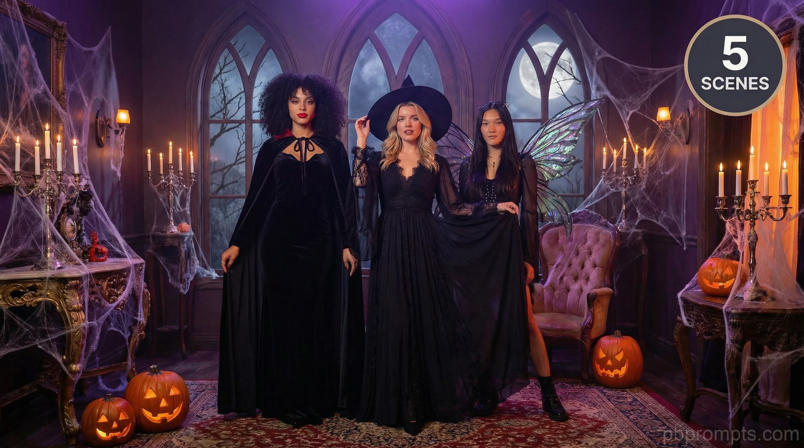 Halloween Haunted AI photo booth theme