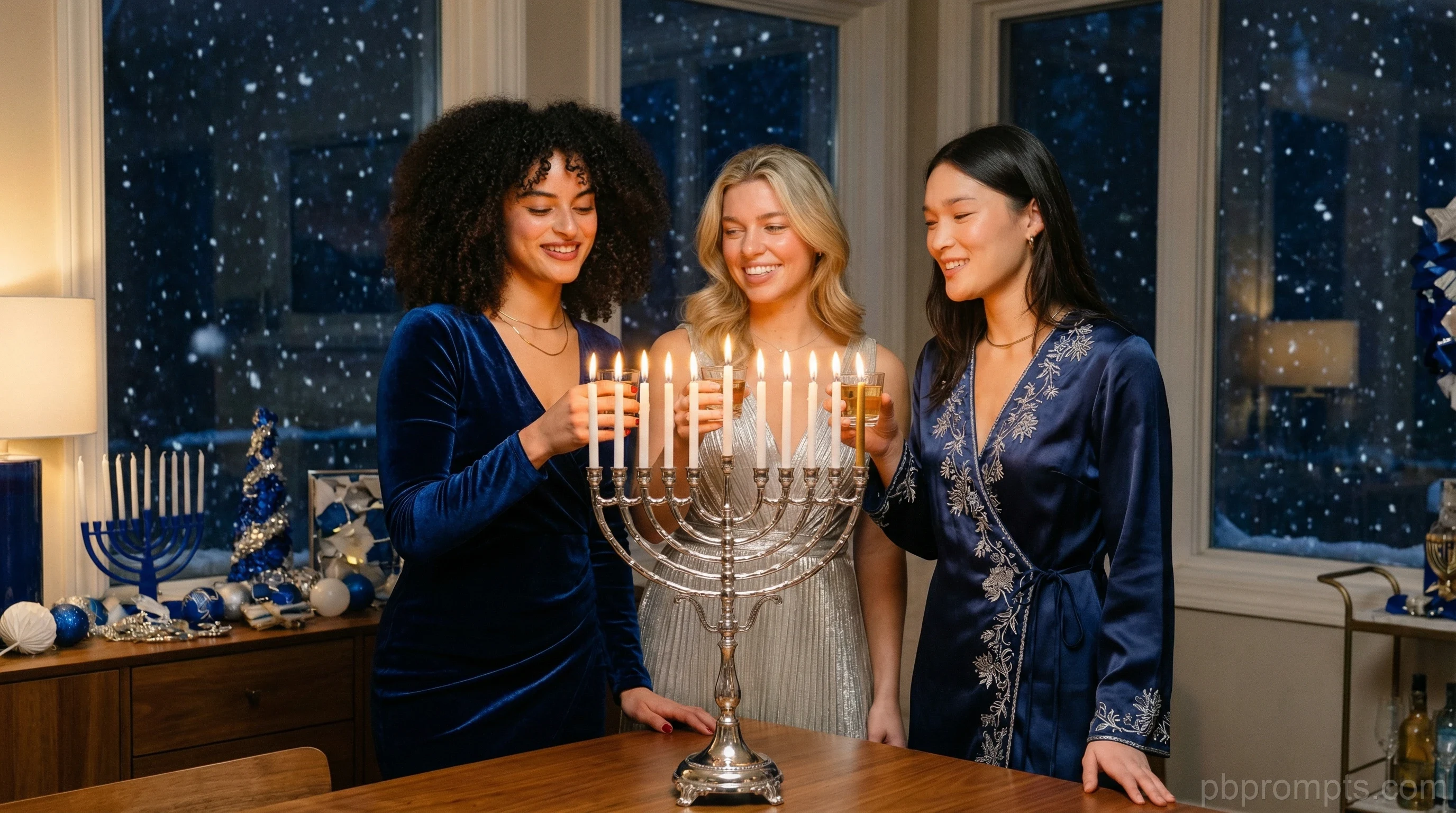 HANUKKAH FESTIVAL AI photo booth theme