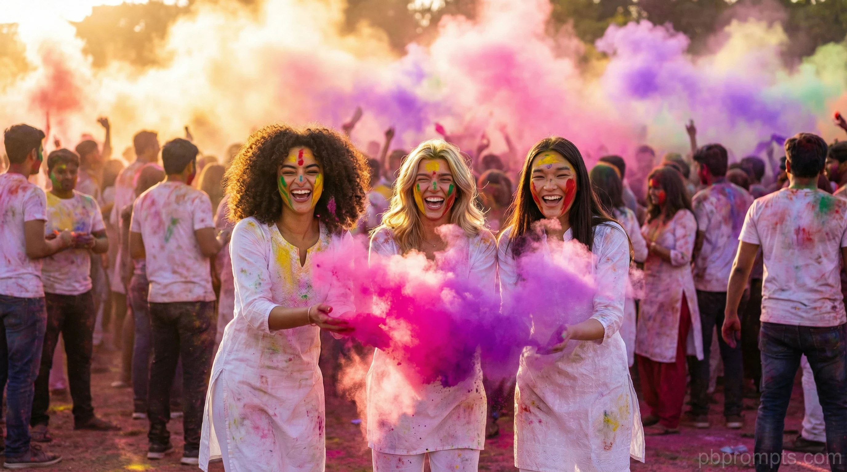 HOLI FESTIVAL OF COLORS AI photo booth theme