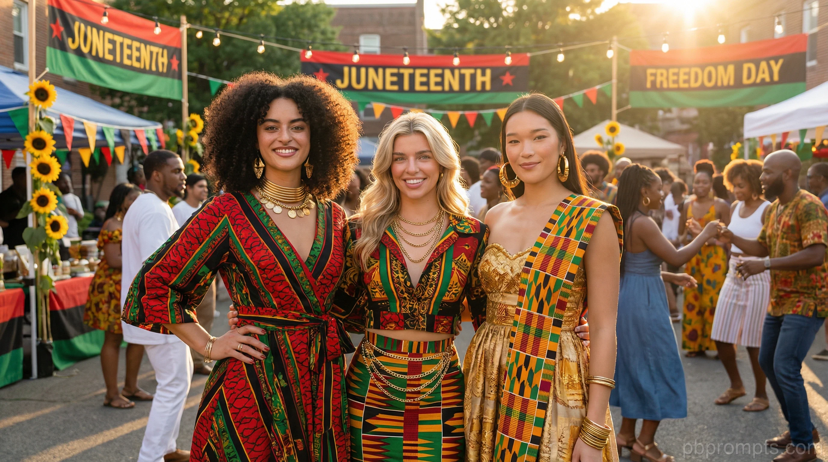 JUNETEENTH CELEBRATION AI photo booth theme