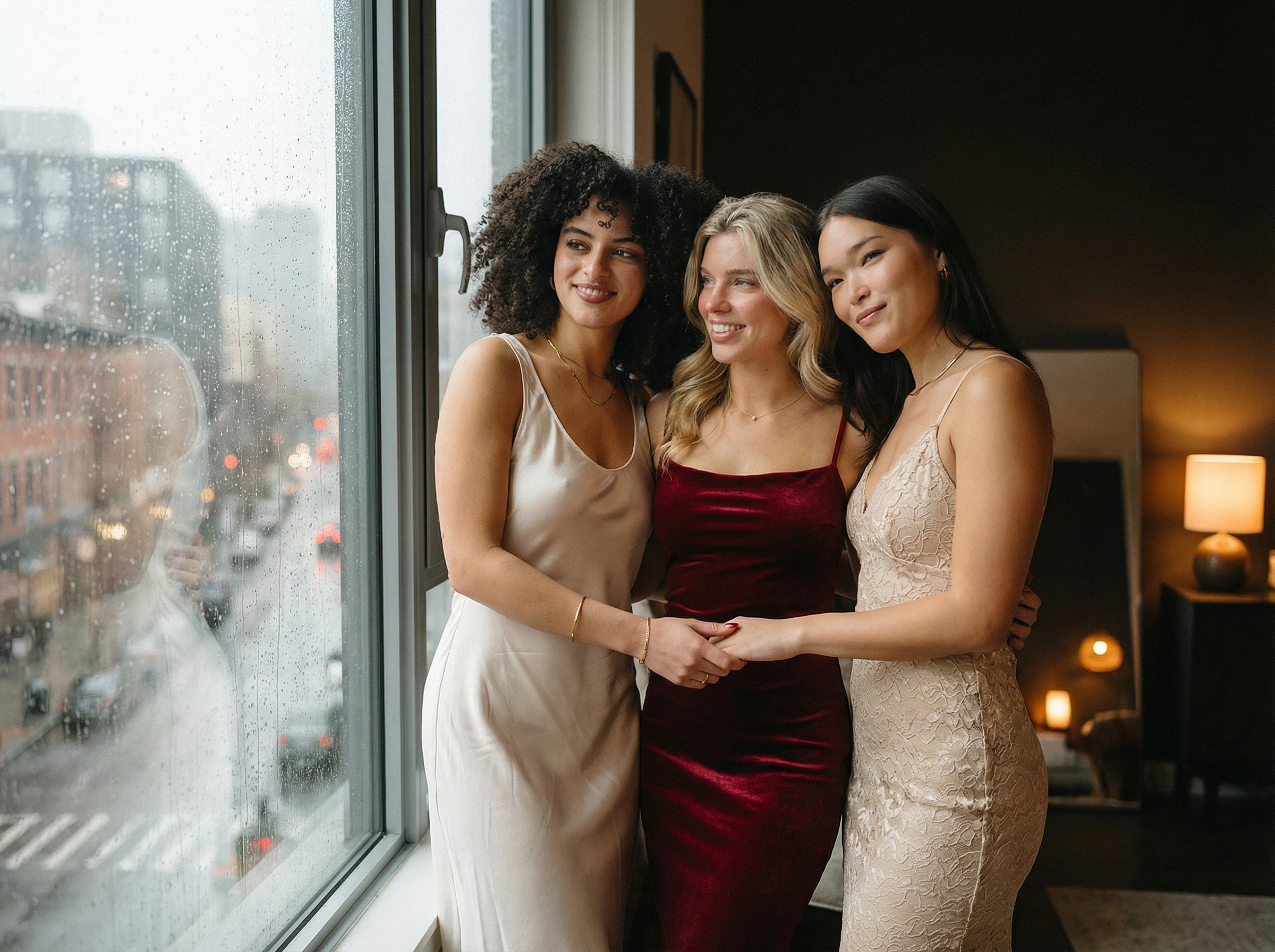 SCENE 2 — RAINY CITY WINDOW