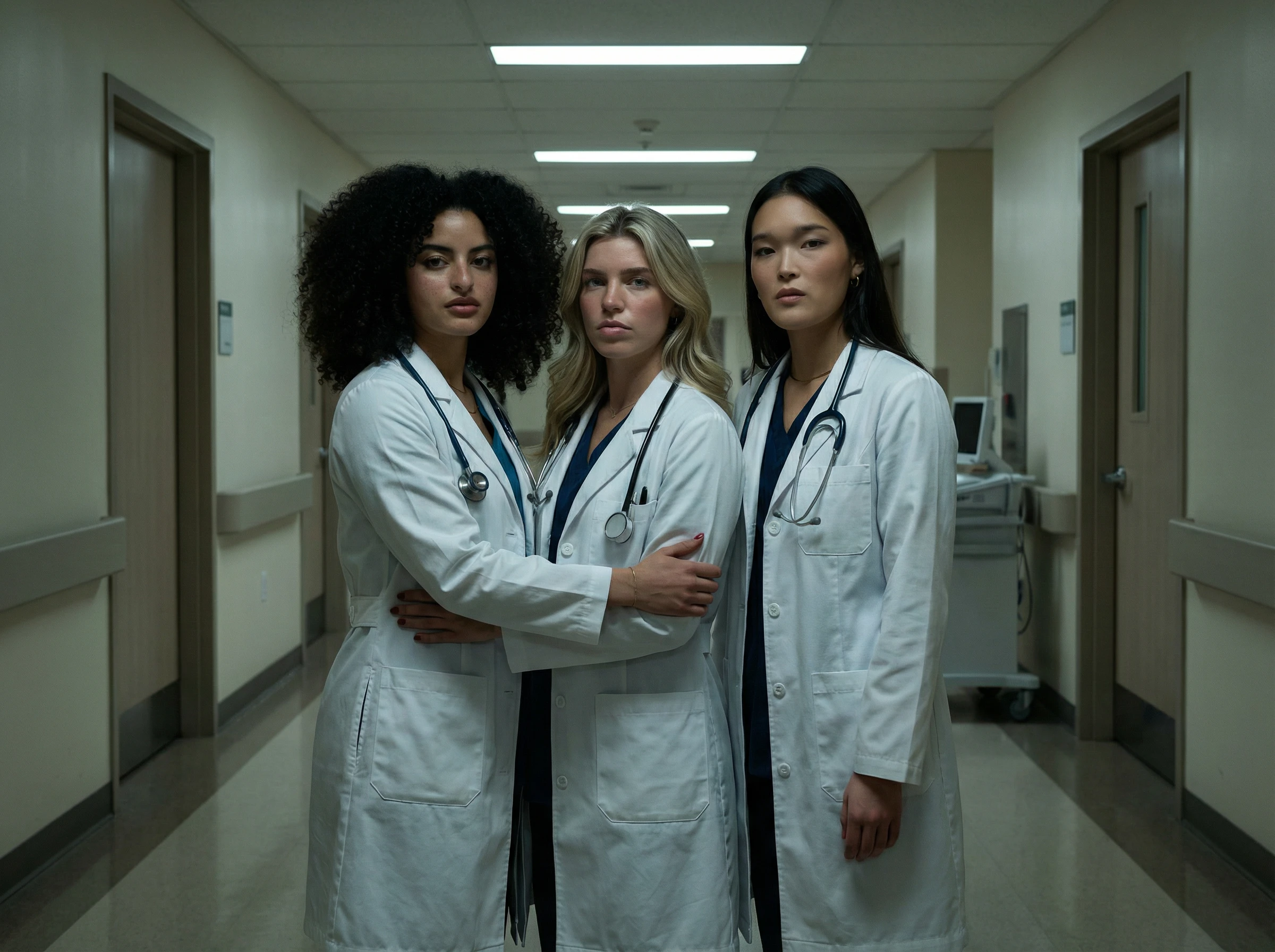 SCENE 3 — THE HOSPITAL CORRIDOR