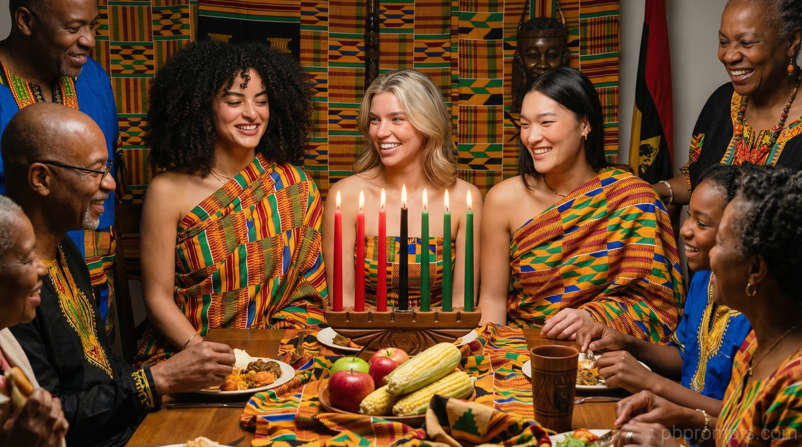 KWANZAA AI photo booth theme