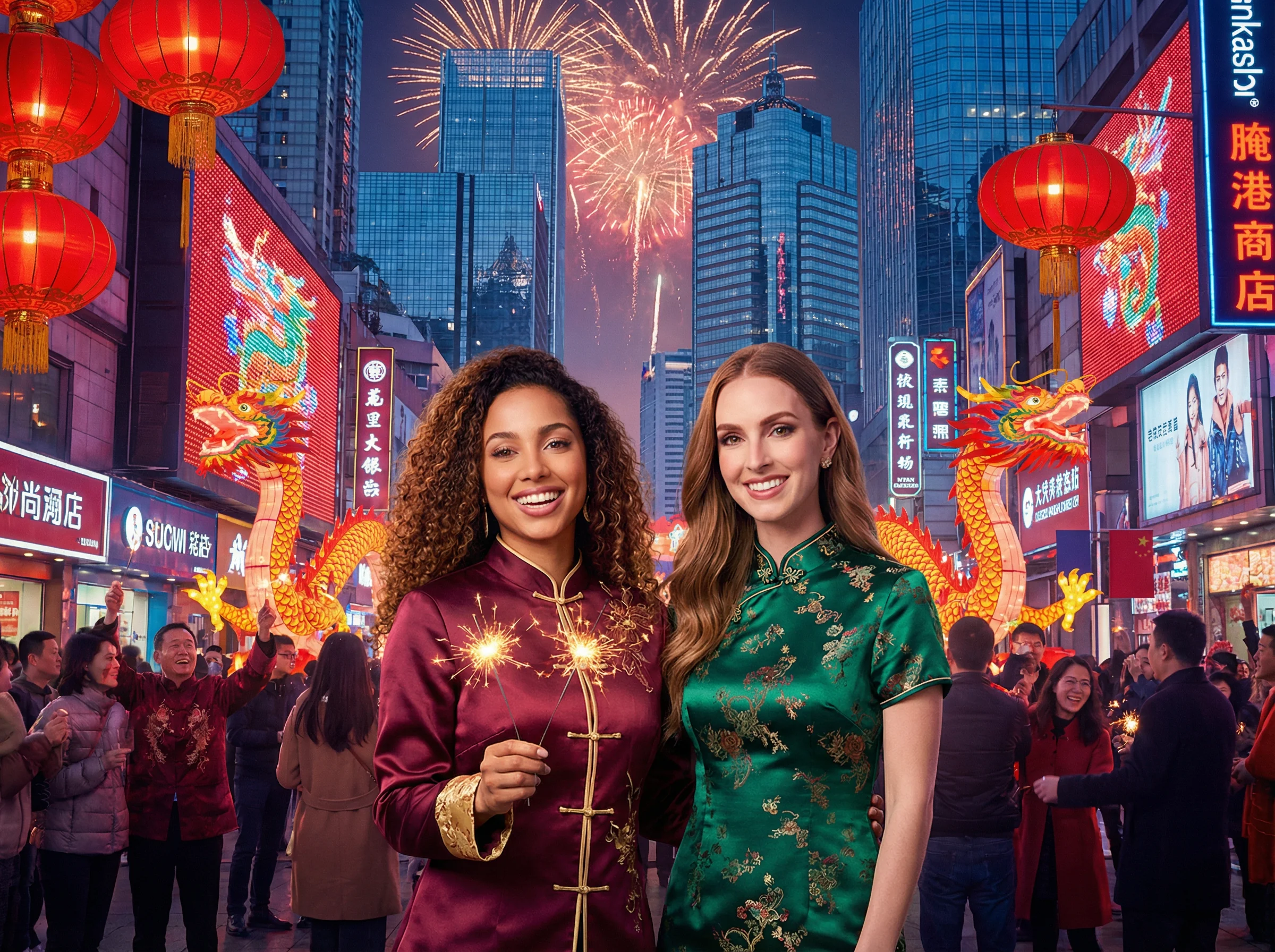 Scene 2 — Modern Neon Shanghai