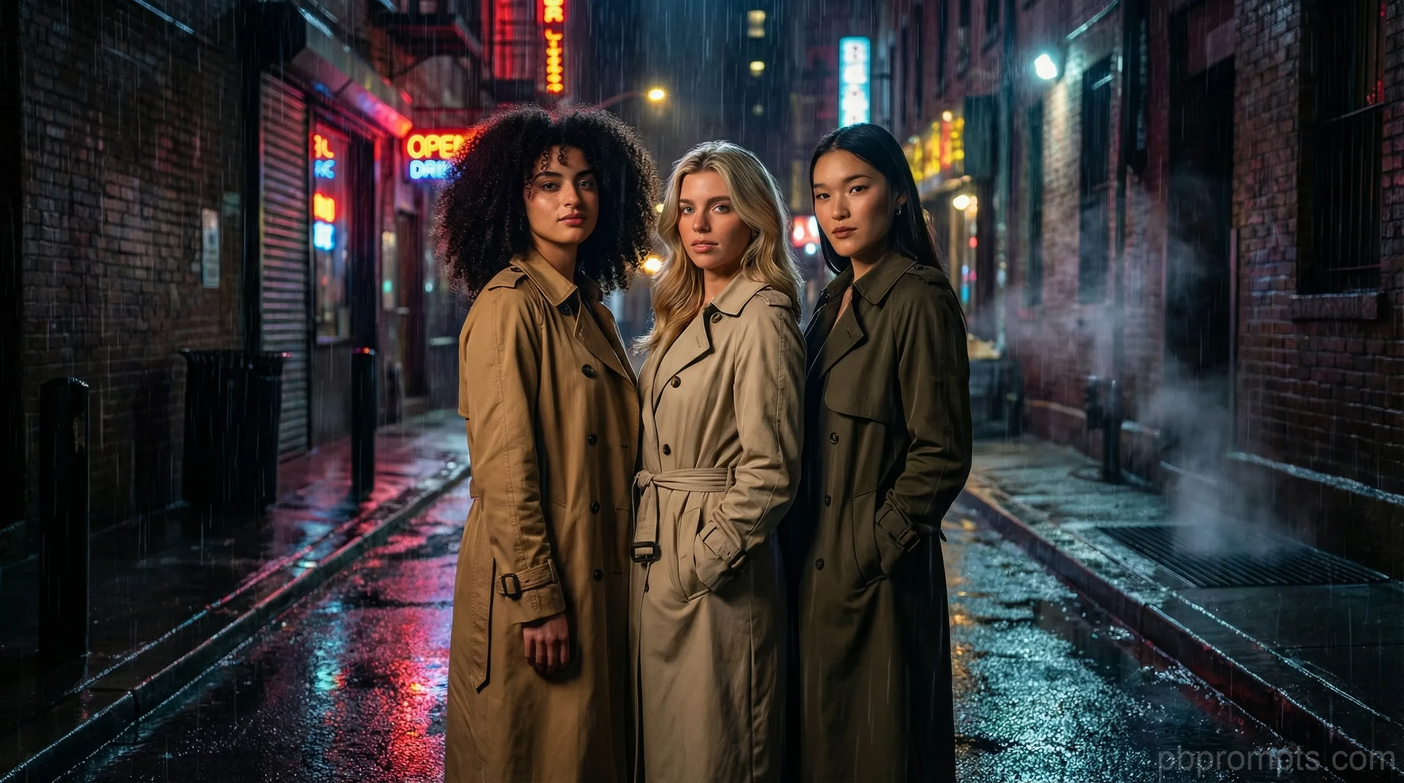 Neon Noir AI photo booth theme