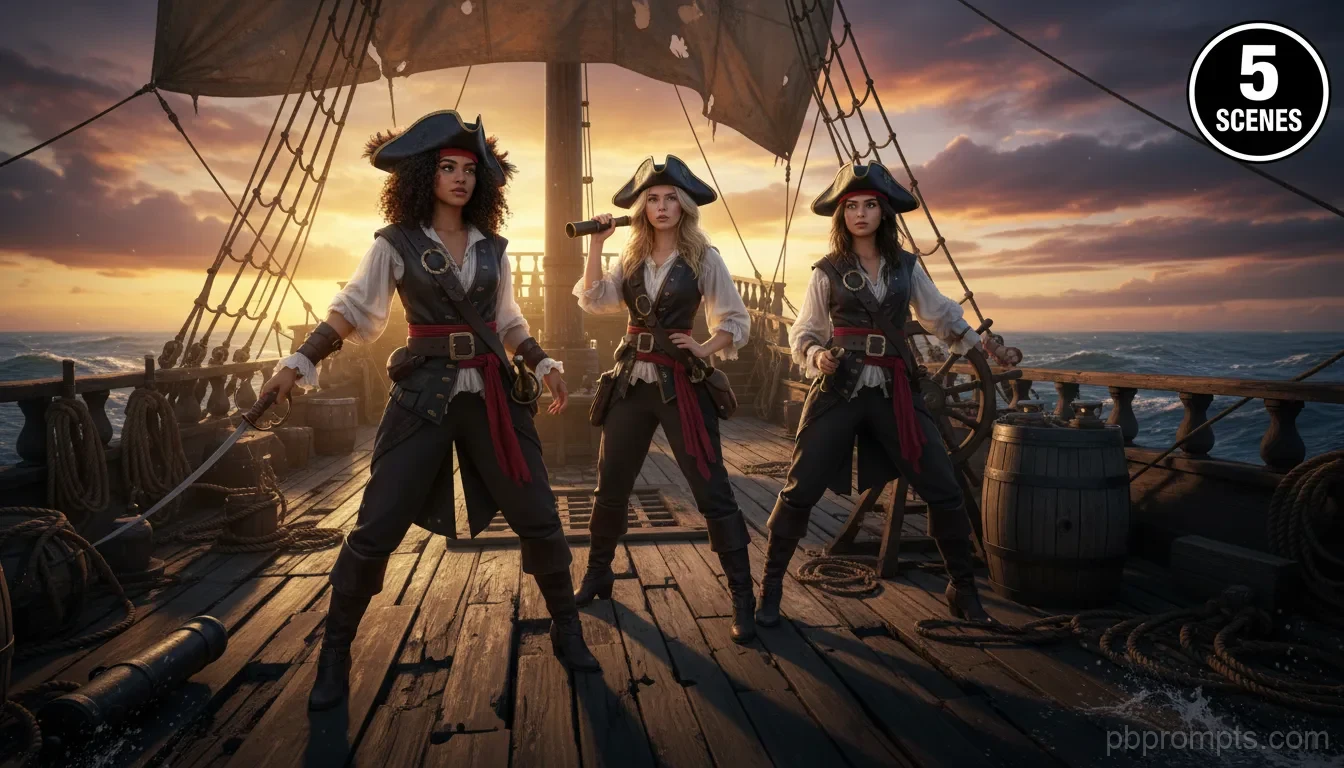 Pirate Adventure AI photo booth theme