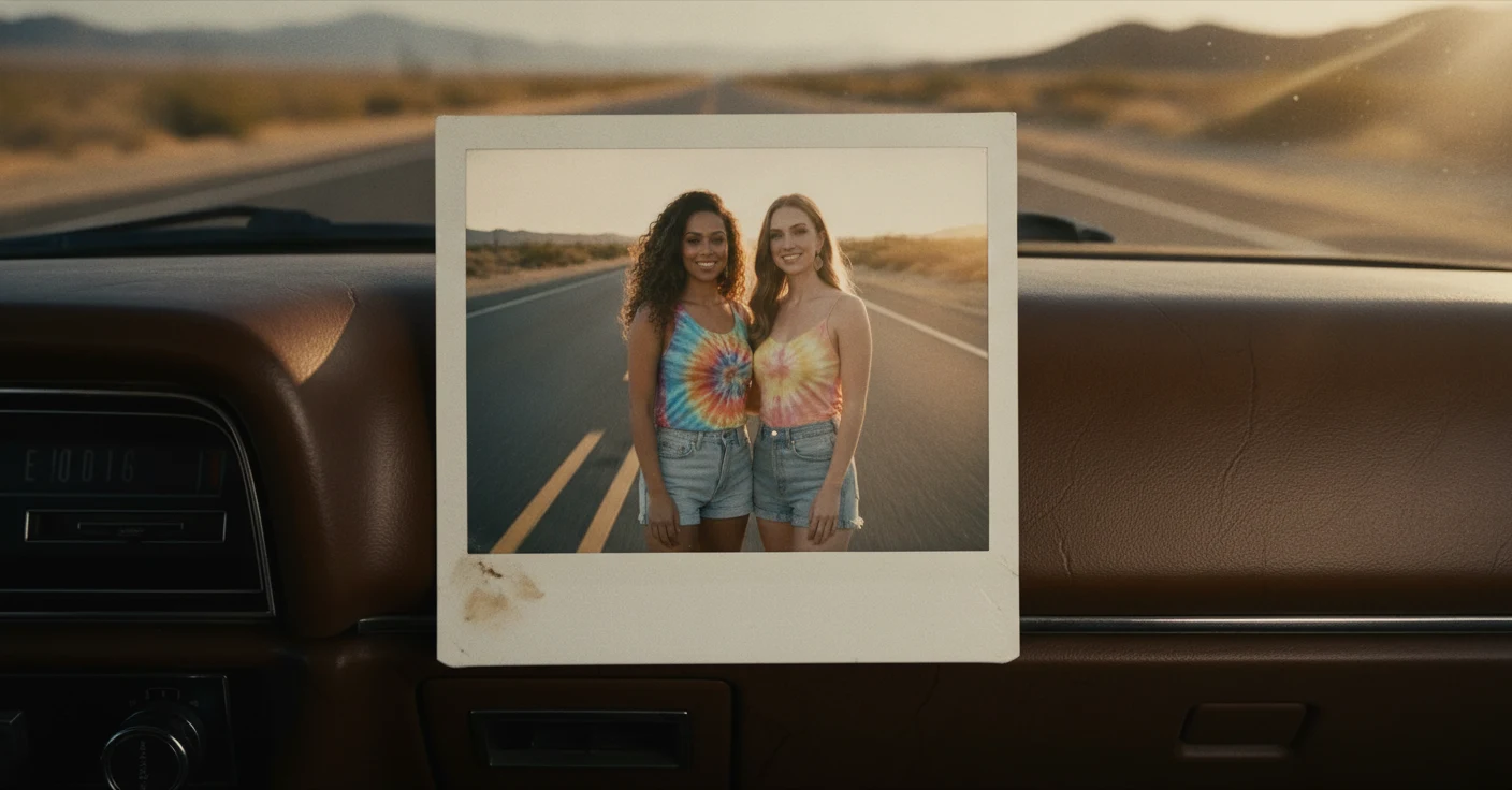 Instant Film Summer — Chemical Light & Impermanence AI photo booth prompt pack