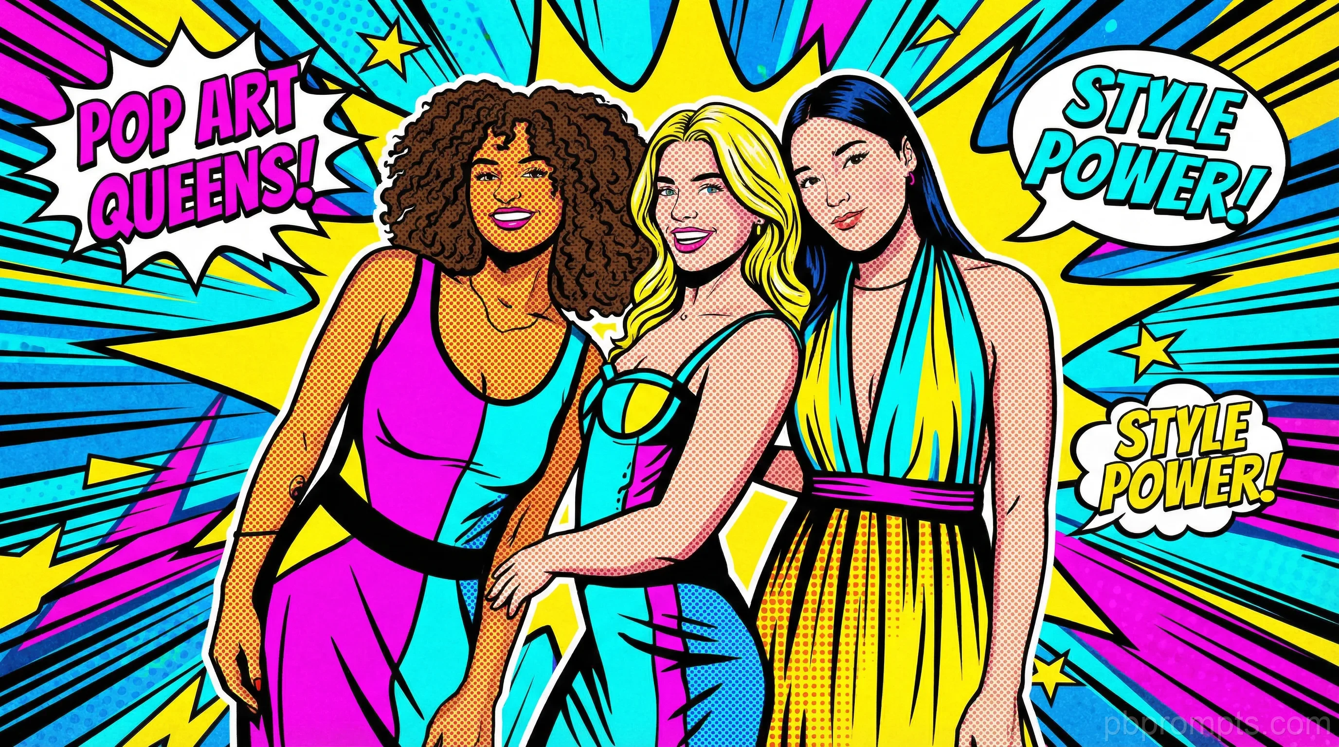 Pop Art AI photo booth theme