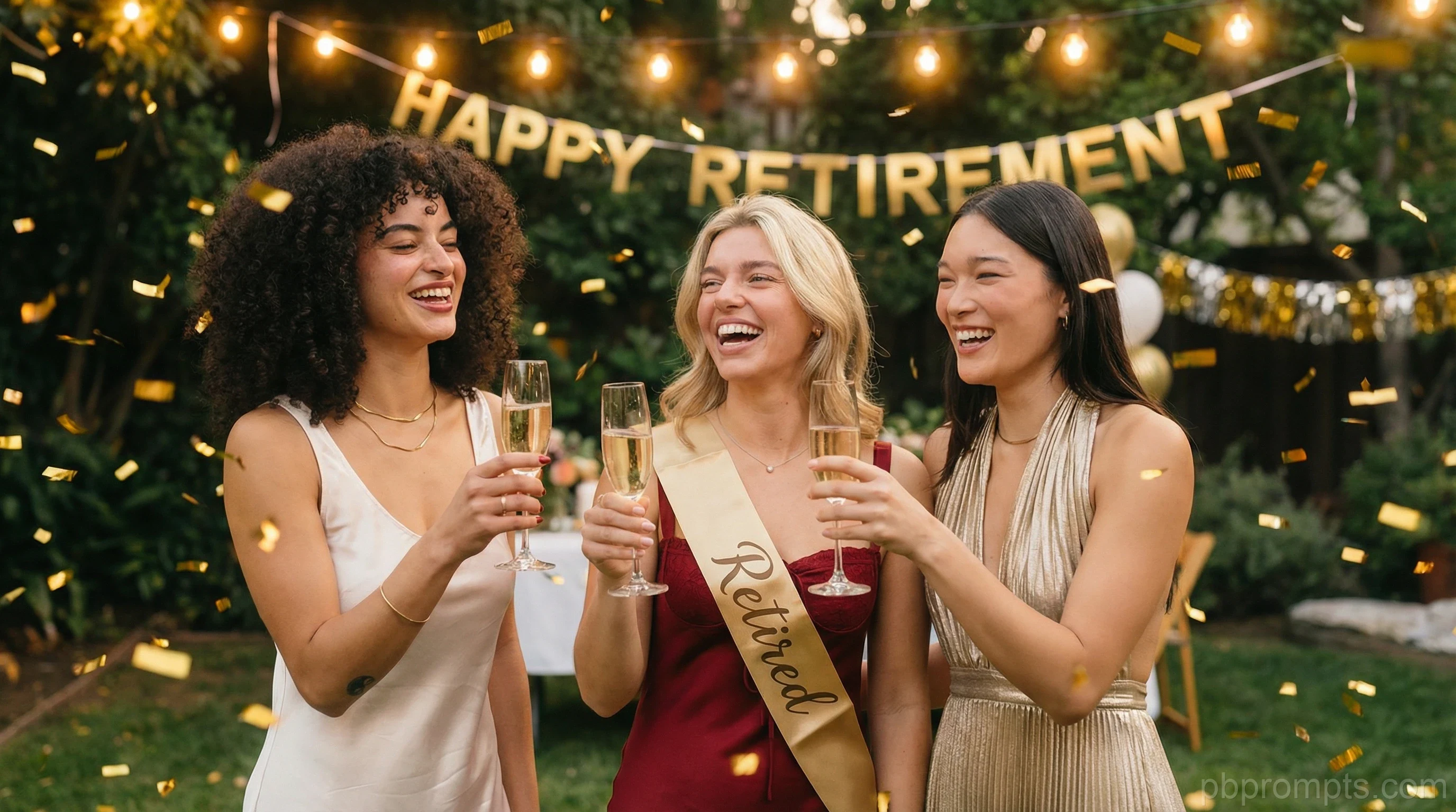 RETIREMENT PARTY AI photo booth theme