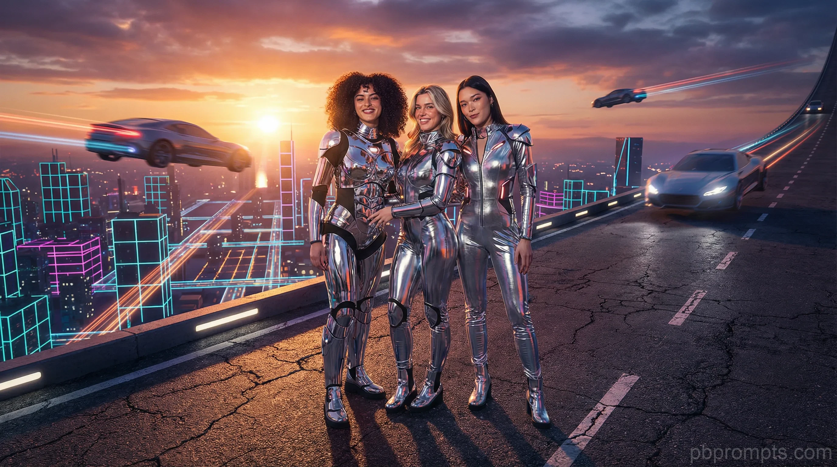 80s Retro-Futurism AI photo booth theme