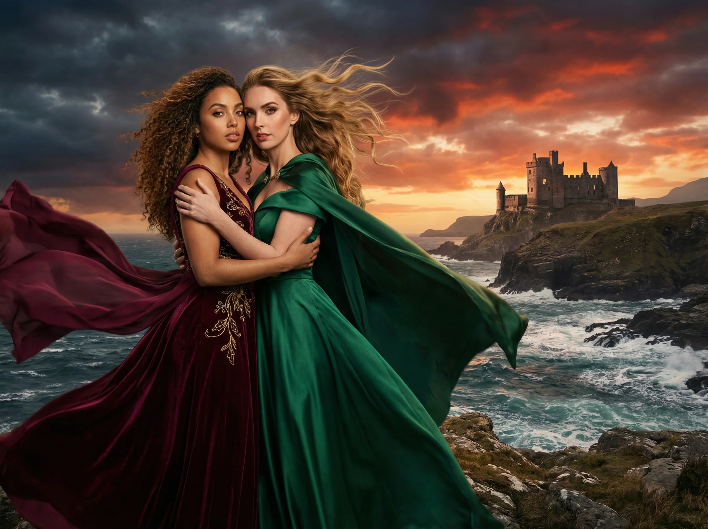 SCENE 1 — THE WINDSWEPT CLIFFS