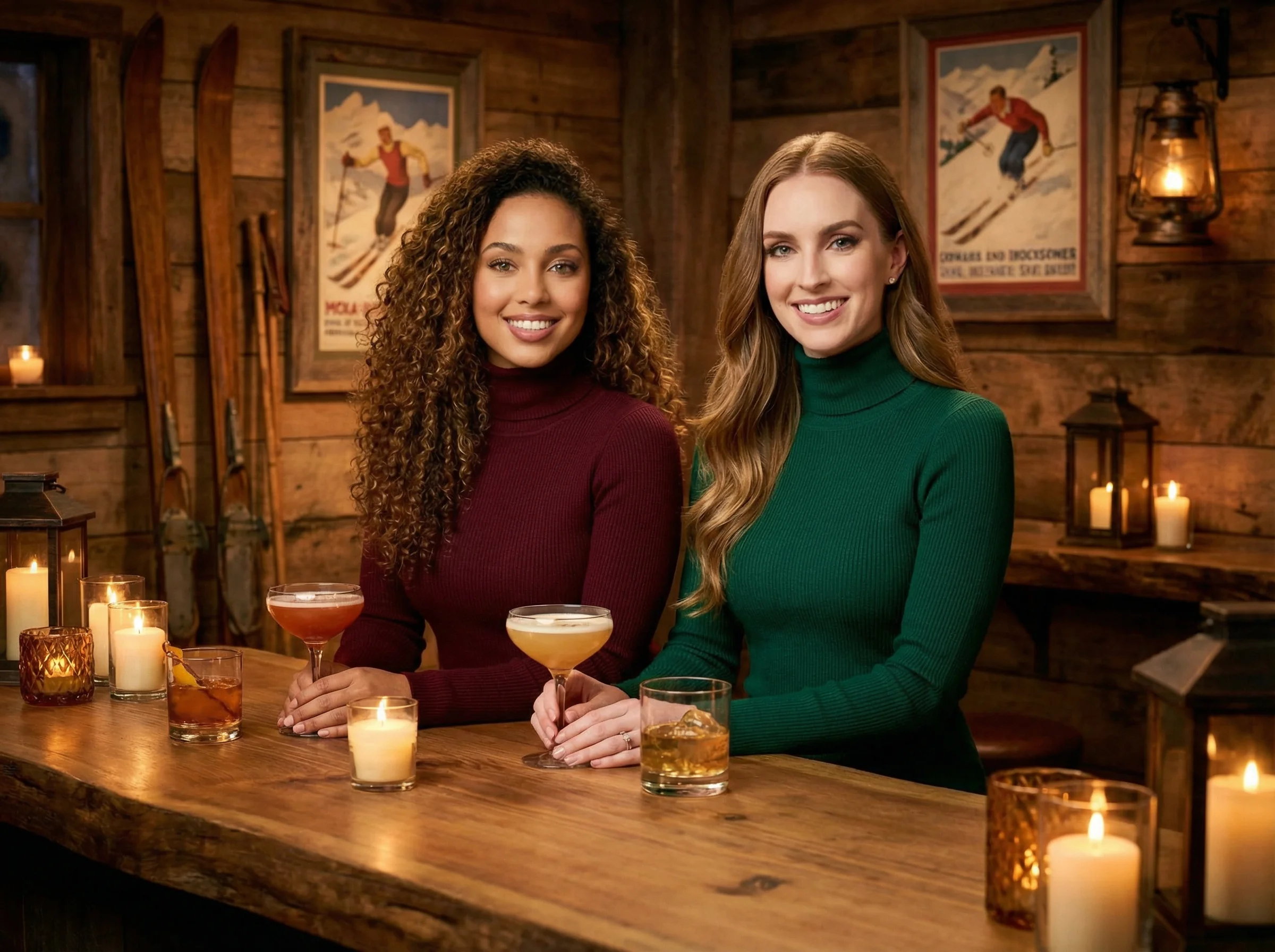 Scene 5 — Candlelit Après-Ski Bar