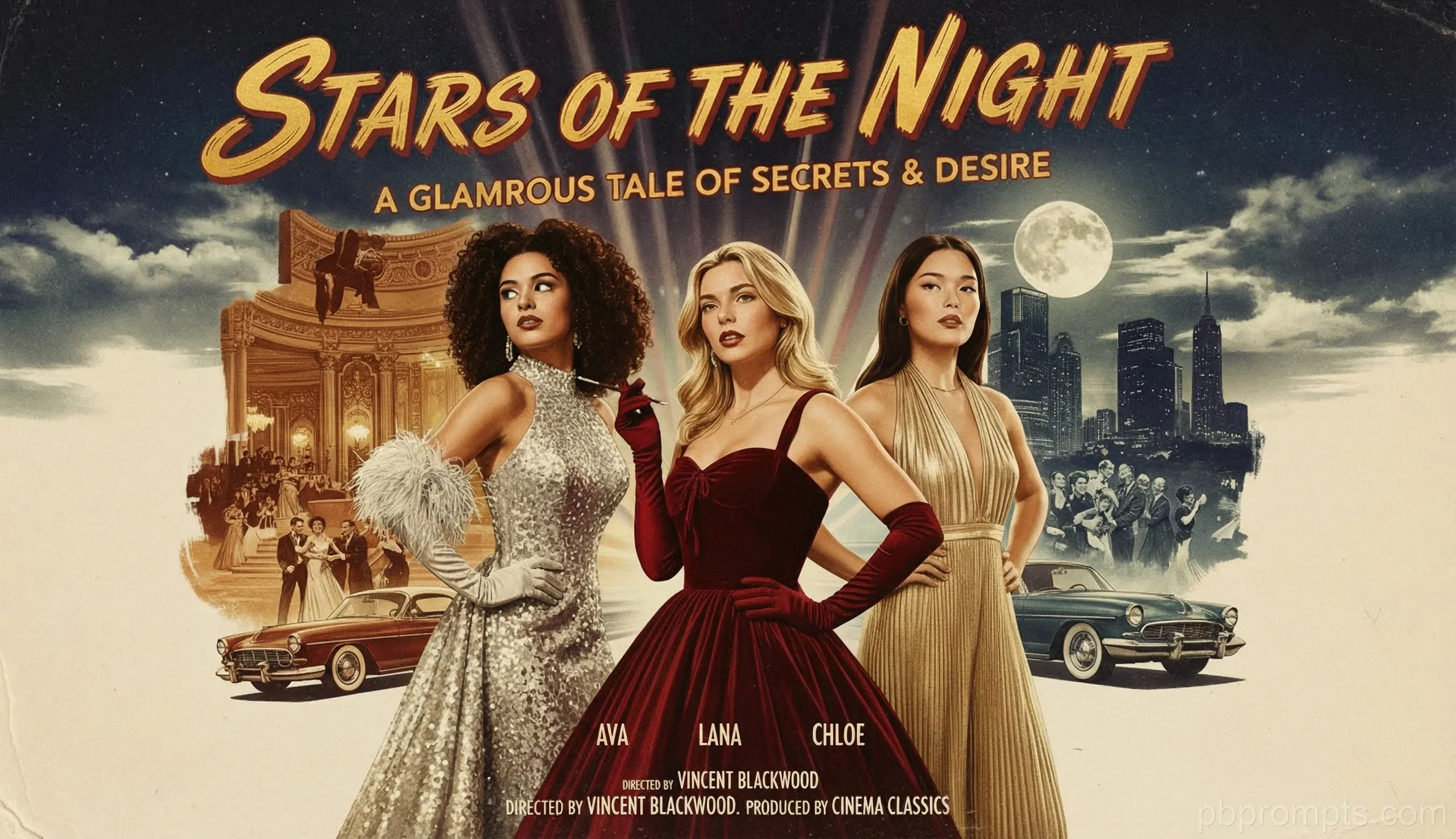 Stars of the Night Style Pack AI photo booth theme