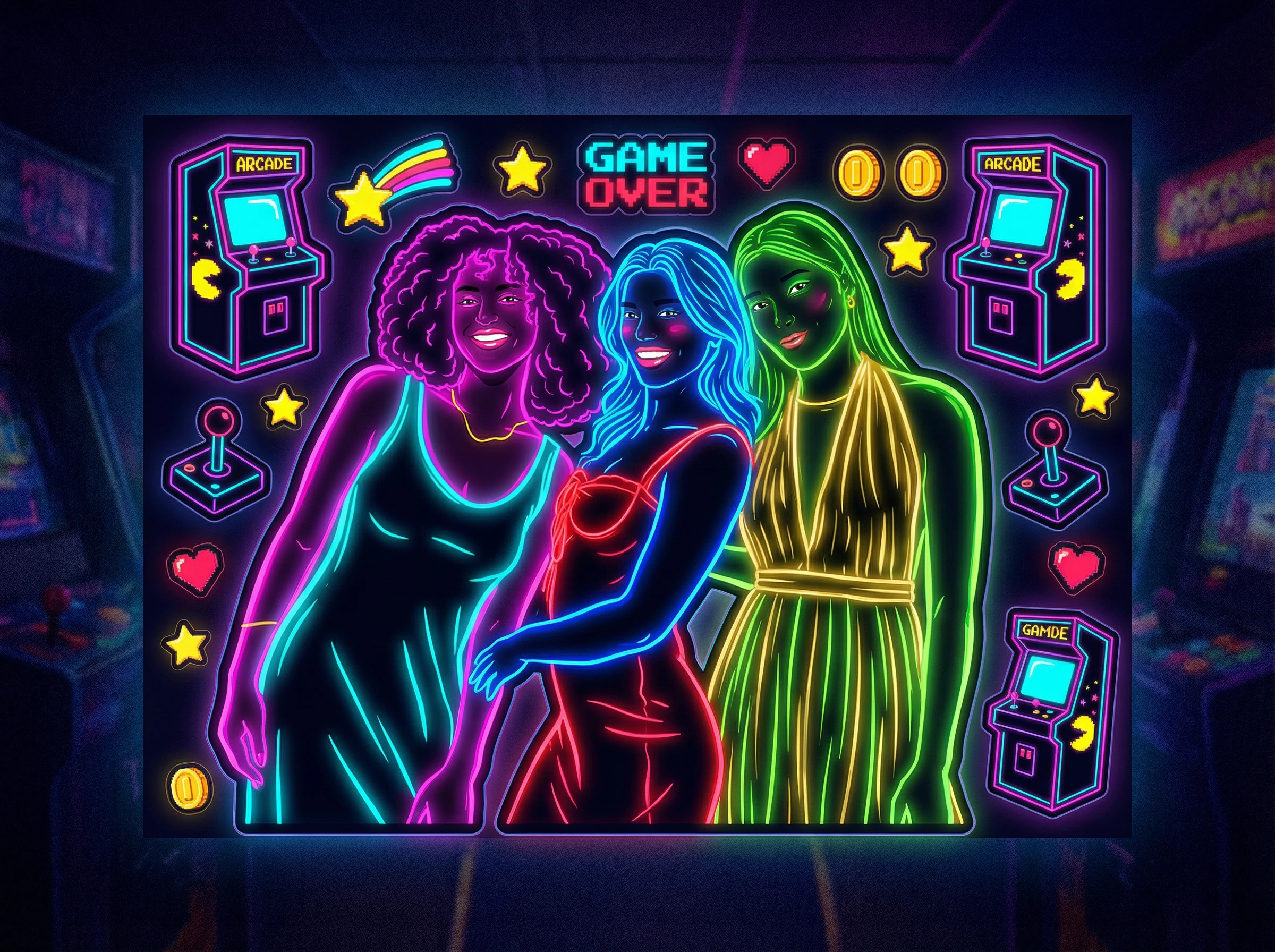 SCENE 2 — Neon Arcade Sheet