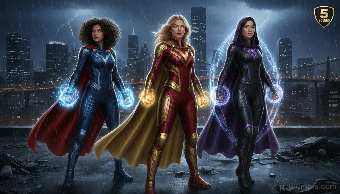 Superhero Origin AI photo booth theme