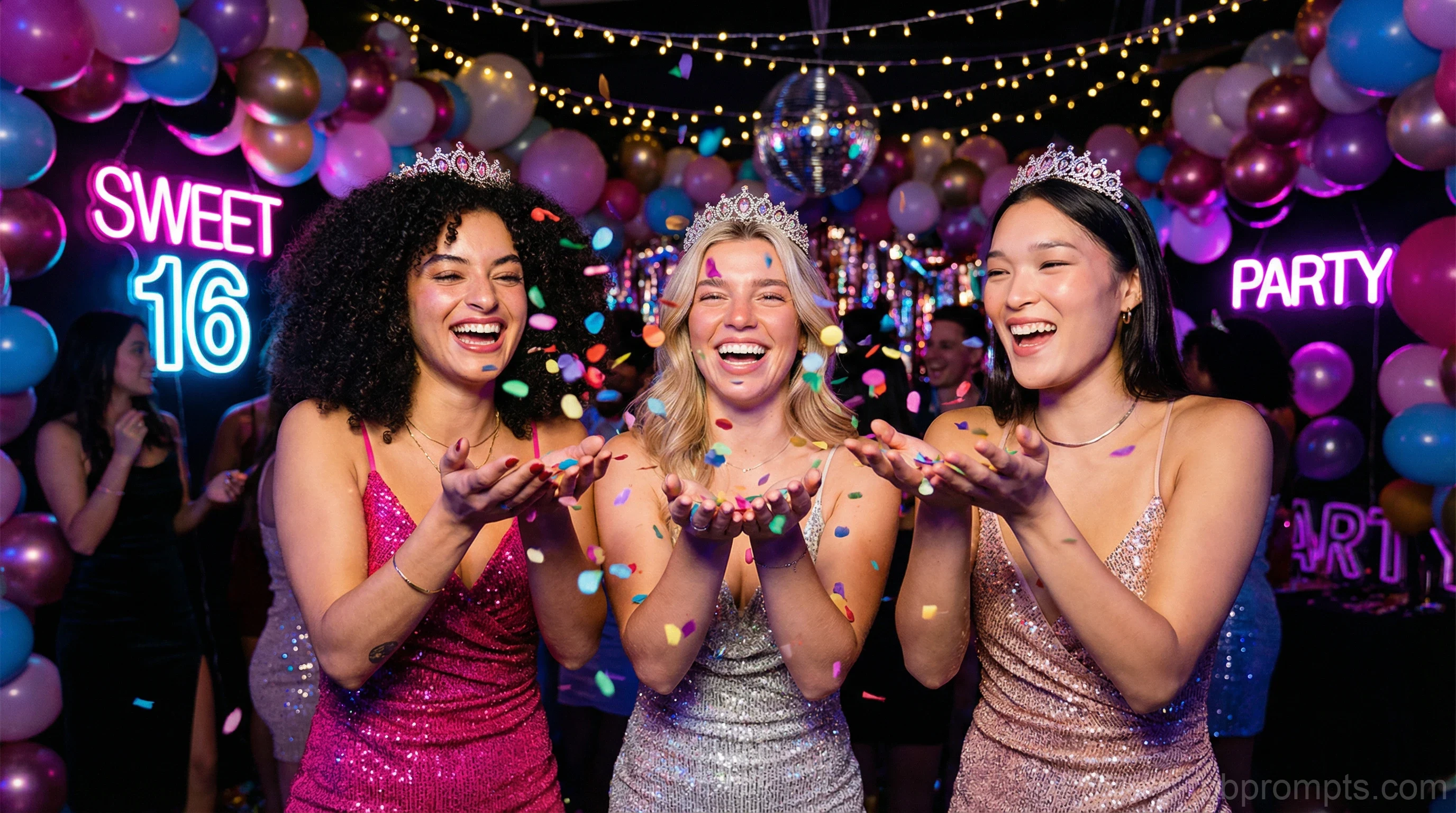 Sweet 16 AI photo booth theme