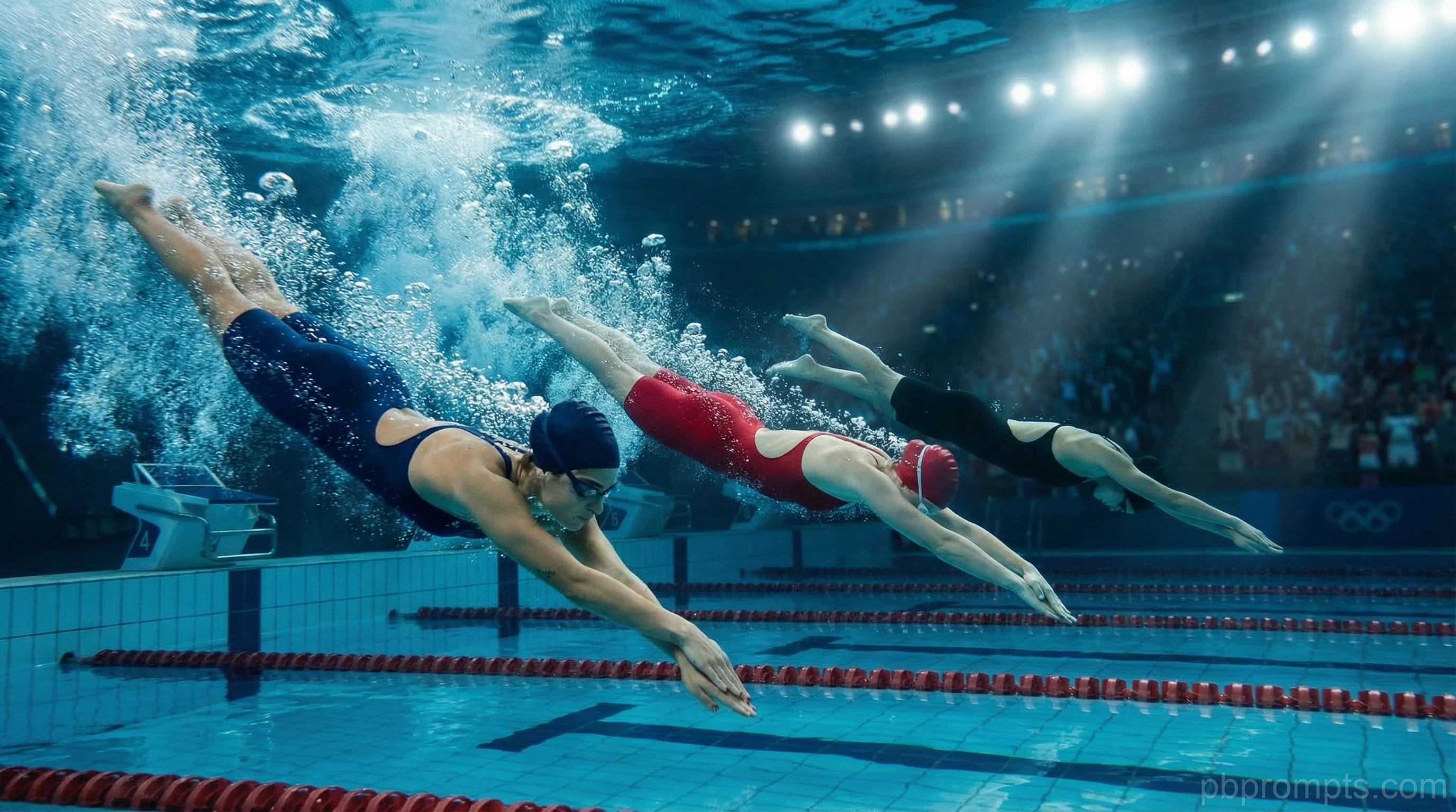 OLYMPIC SWIMMER AI photo booth theme