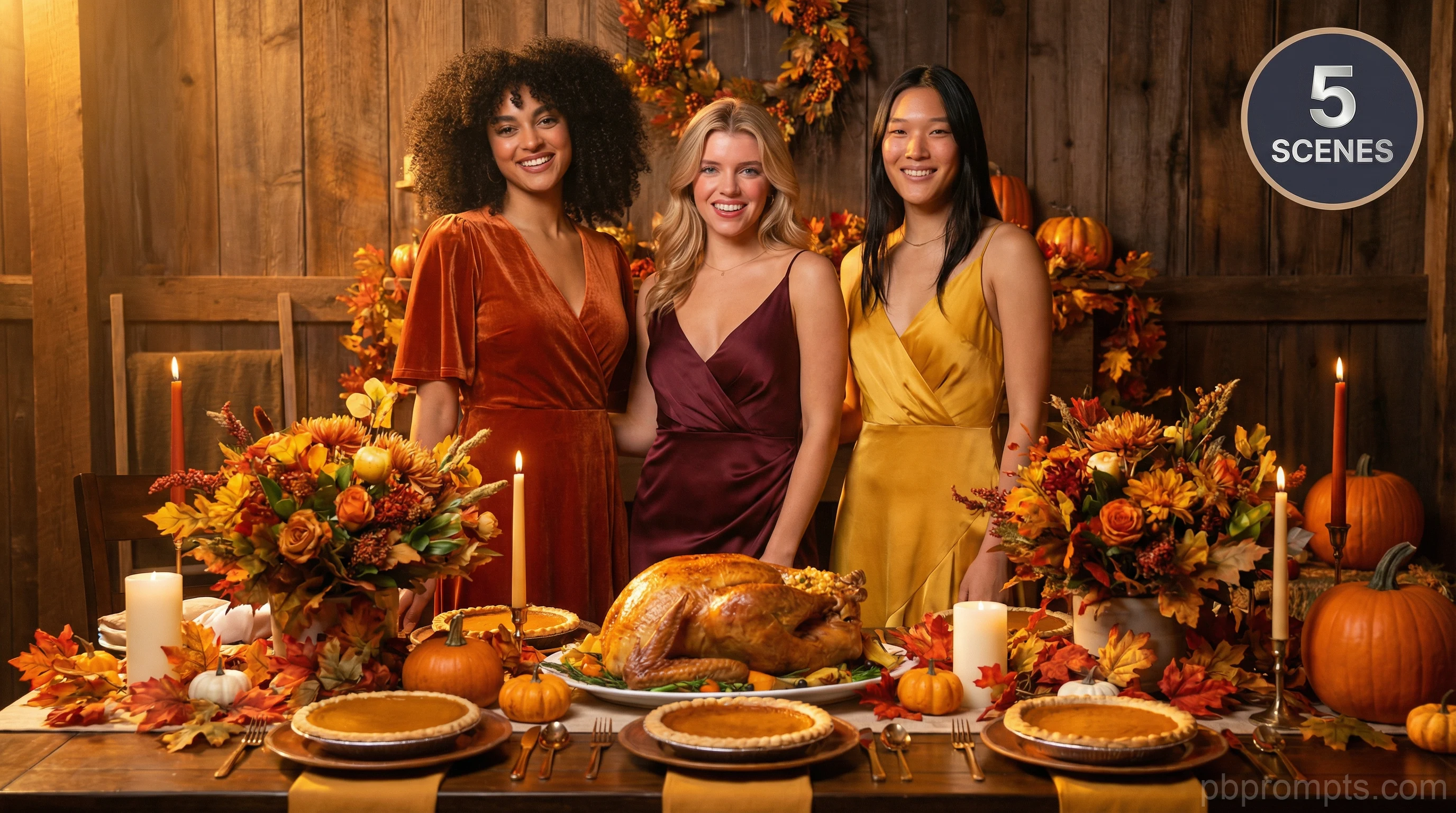 Thanksgiving Harvest AI photo booth theme