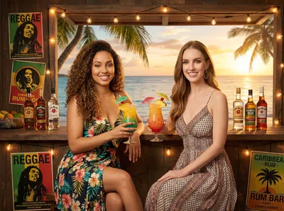 Puerto Vallarta Old Town cobblestones and Pacific coast — AI photo booth prompts for Puerto Vallarta events