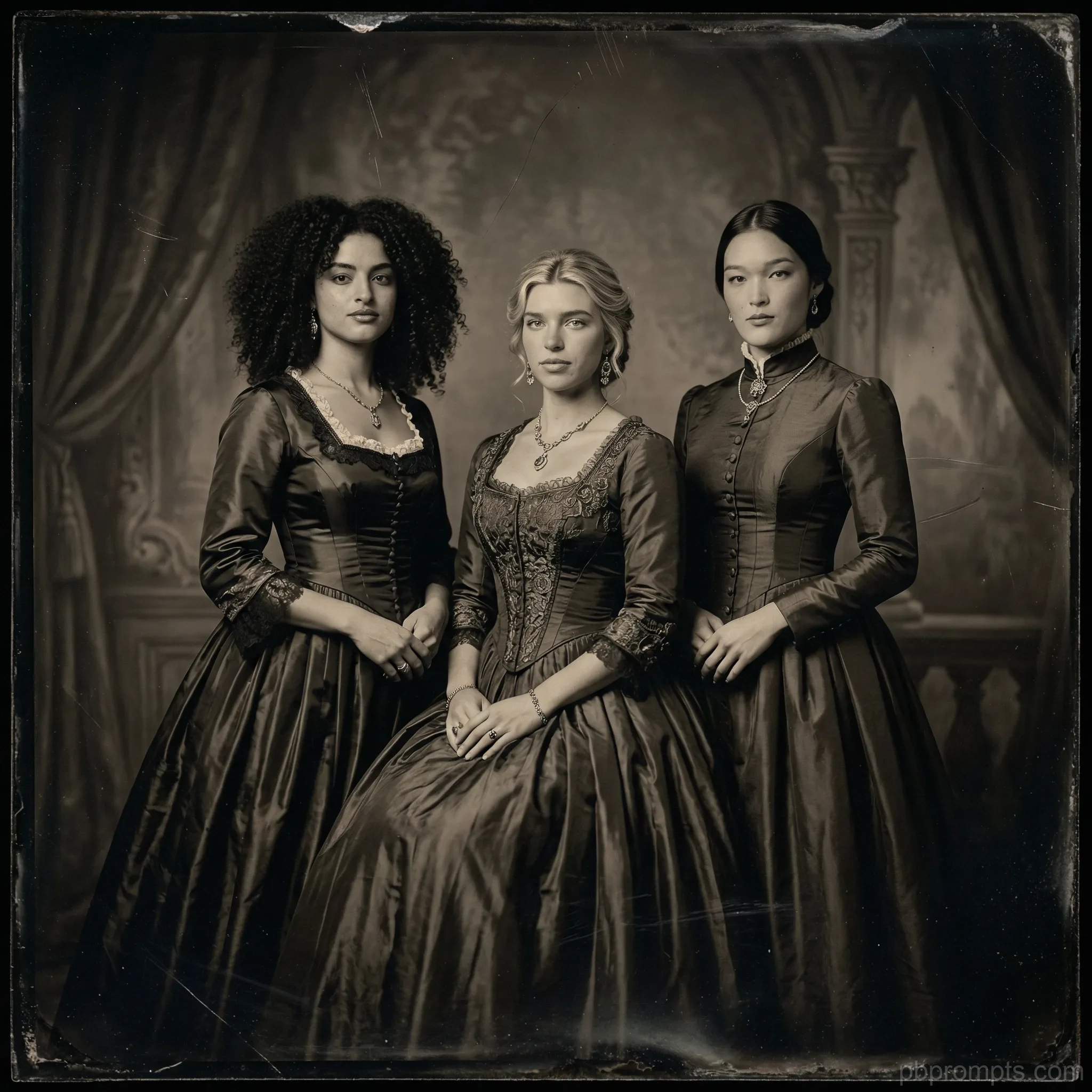 Tintype Portrait AI photo booth theme