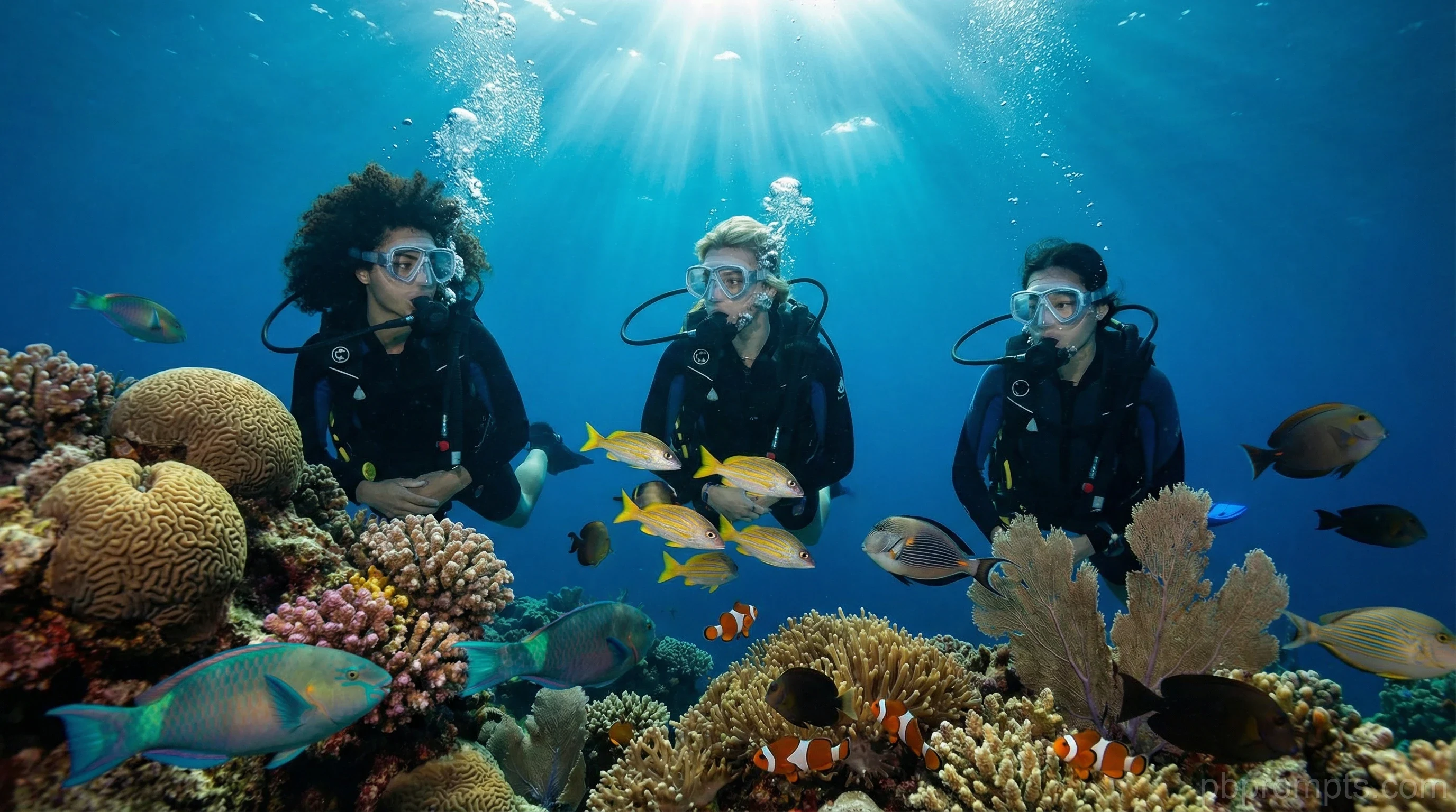 UNDERWATER WORLD AI photo booth theme