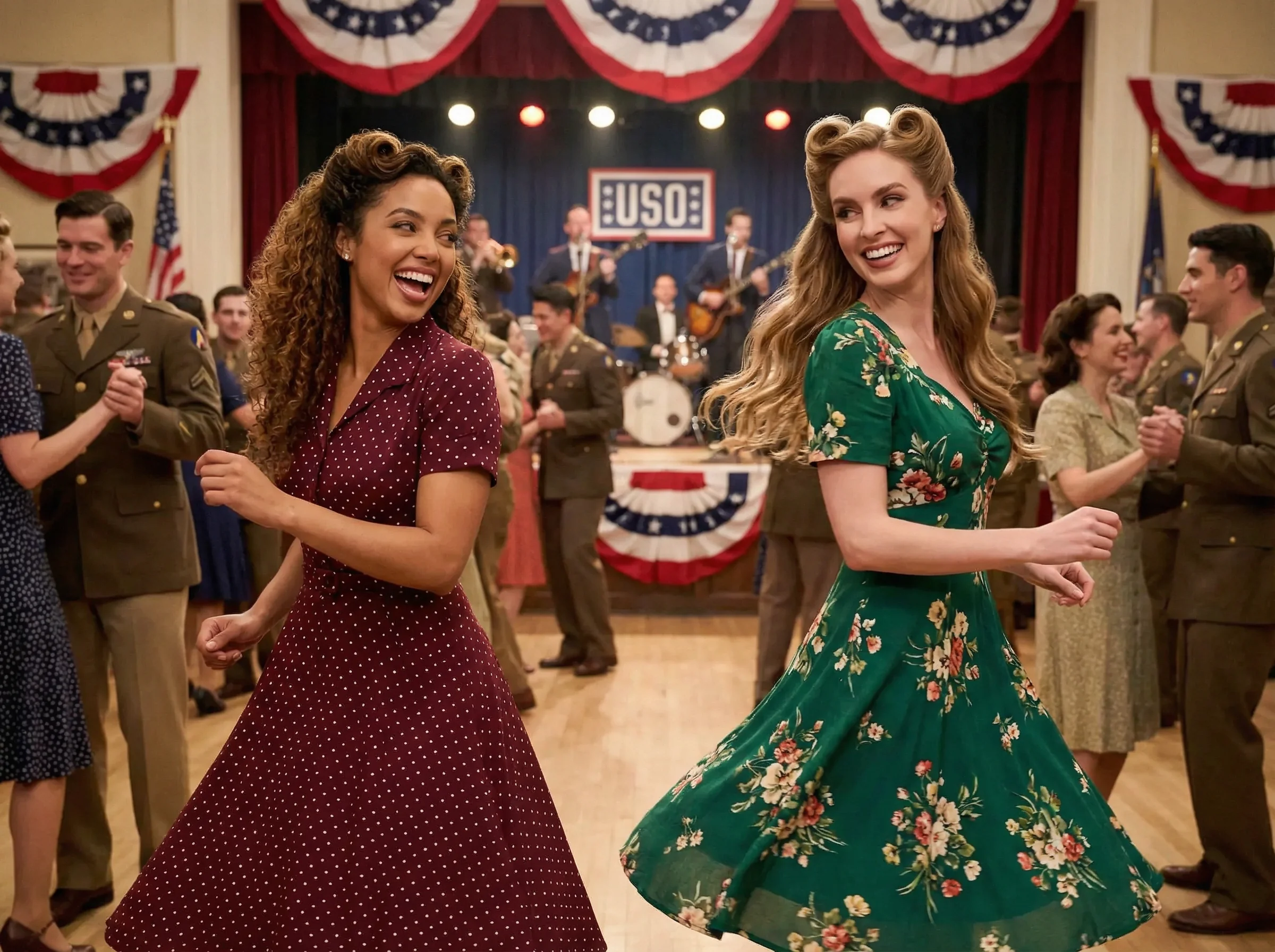 SCENE 2 — USO STAGE SPOTLIGHT