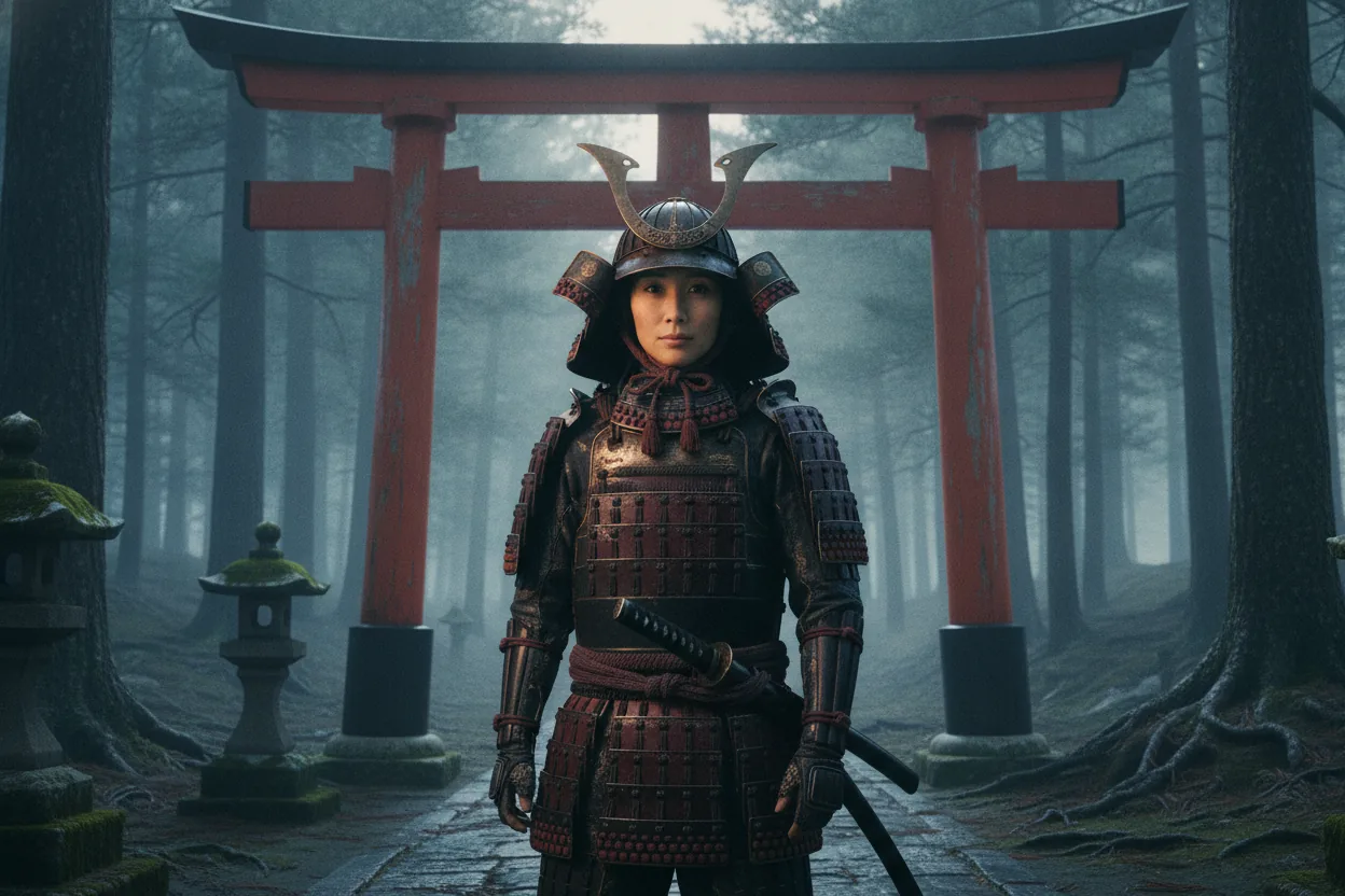 SCENE 1 — THE TORII AT DAWN