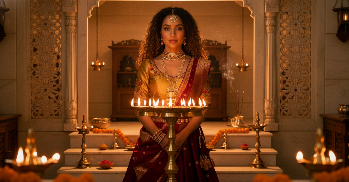SCENE 3 — THE PUJA CEREMONY