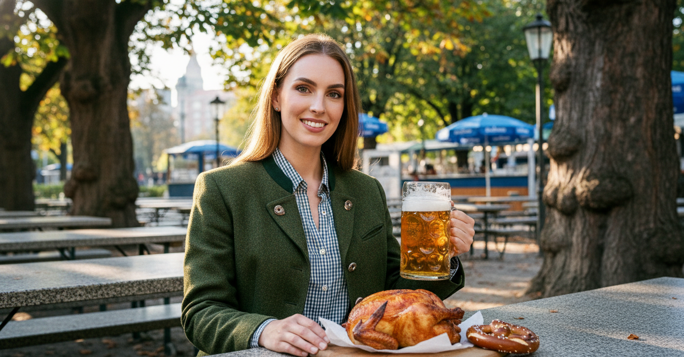 SCENE 3 — THE BEER GARDEN